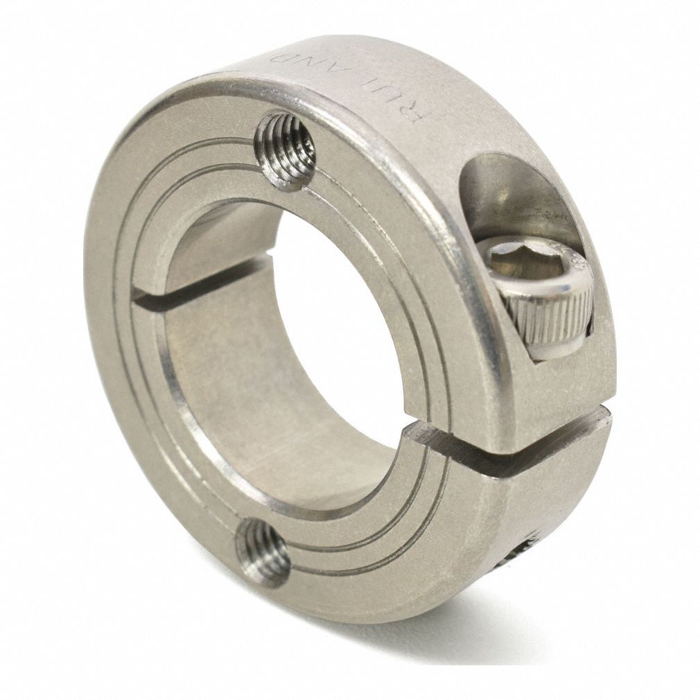 RULAND MANUFACTURING, 1/2 in Bore Dia, Round, Mountable Shaft Collar