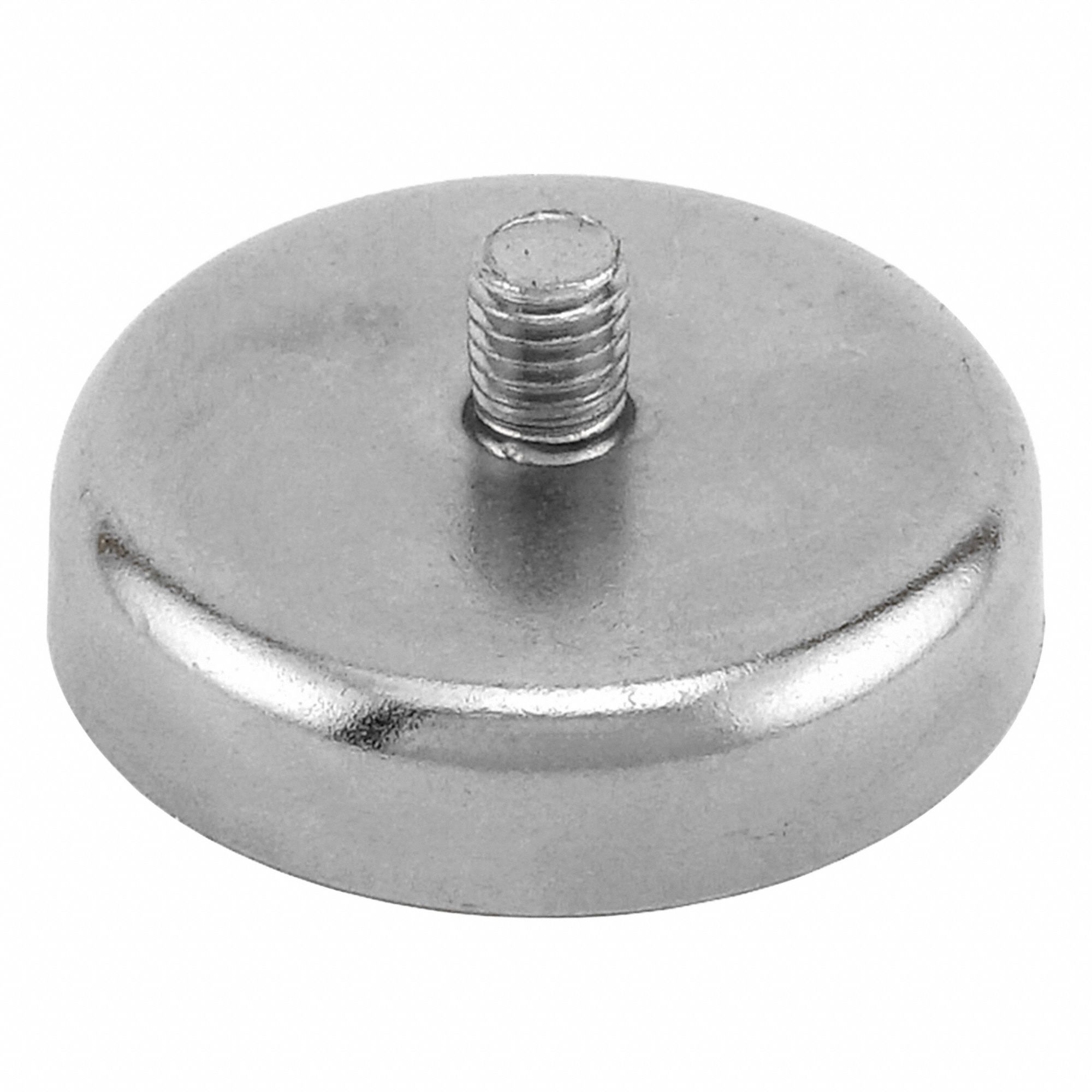 Rare Earth Magnet: Neodymium, 1 21/32 in Outside Dia, 0.356 in Thick, Disc Magnet