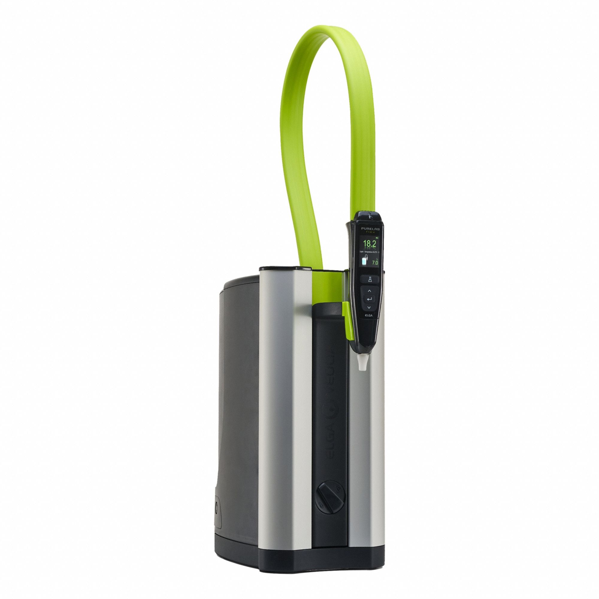 Water Purification System: Type I Water, 2 lpm Flow Rate, 18.2 Megohm, 10 L Capacity, 5/16" OD