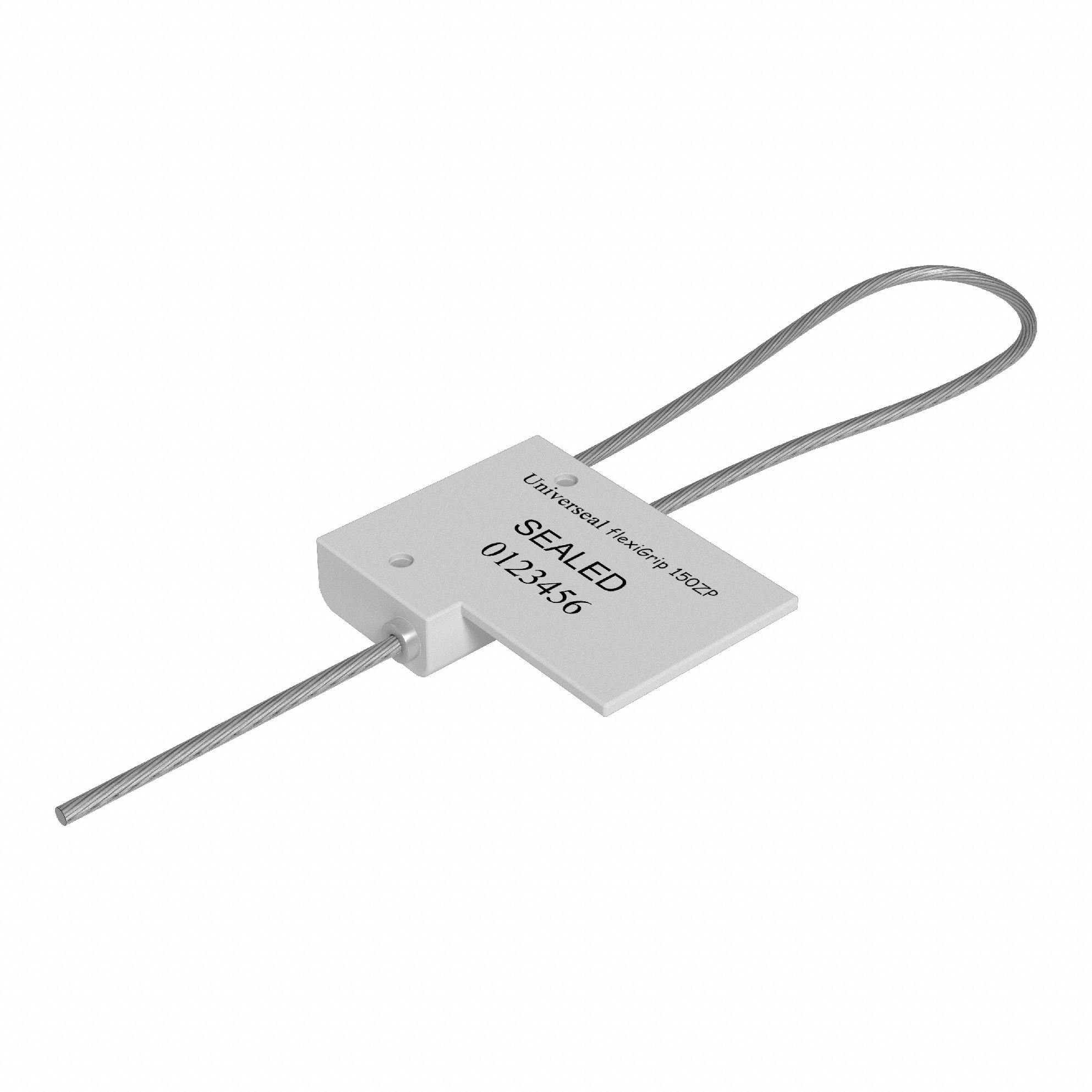 Cable Seals: Steel, 12 in Cable Lg, 1/16 in Cable Dia, 380 lb Breaking Strength, Gen Security, 50 PK