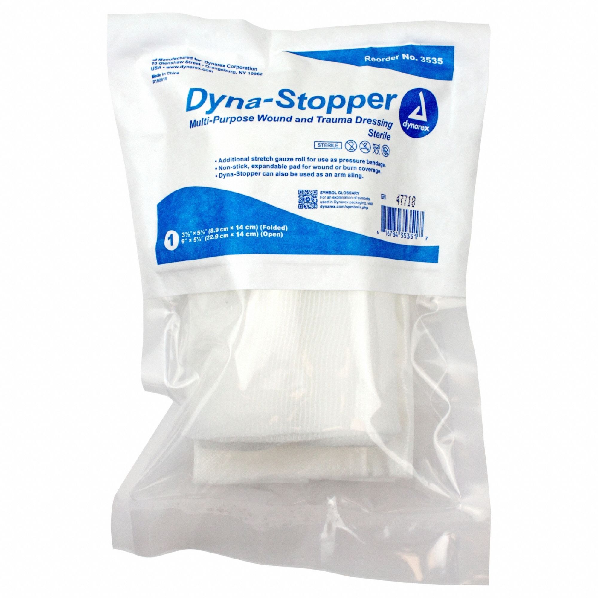 Trauma Dressing WHT 5 1/2 L 3 1/2 W PK60