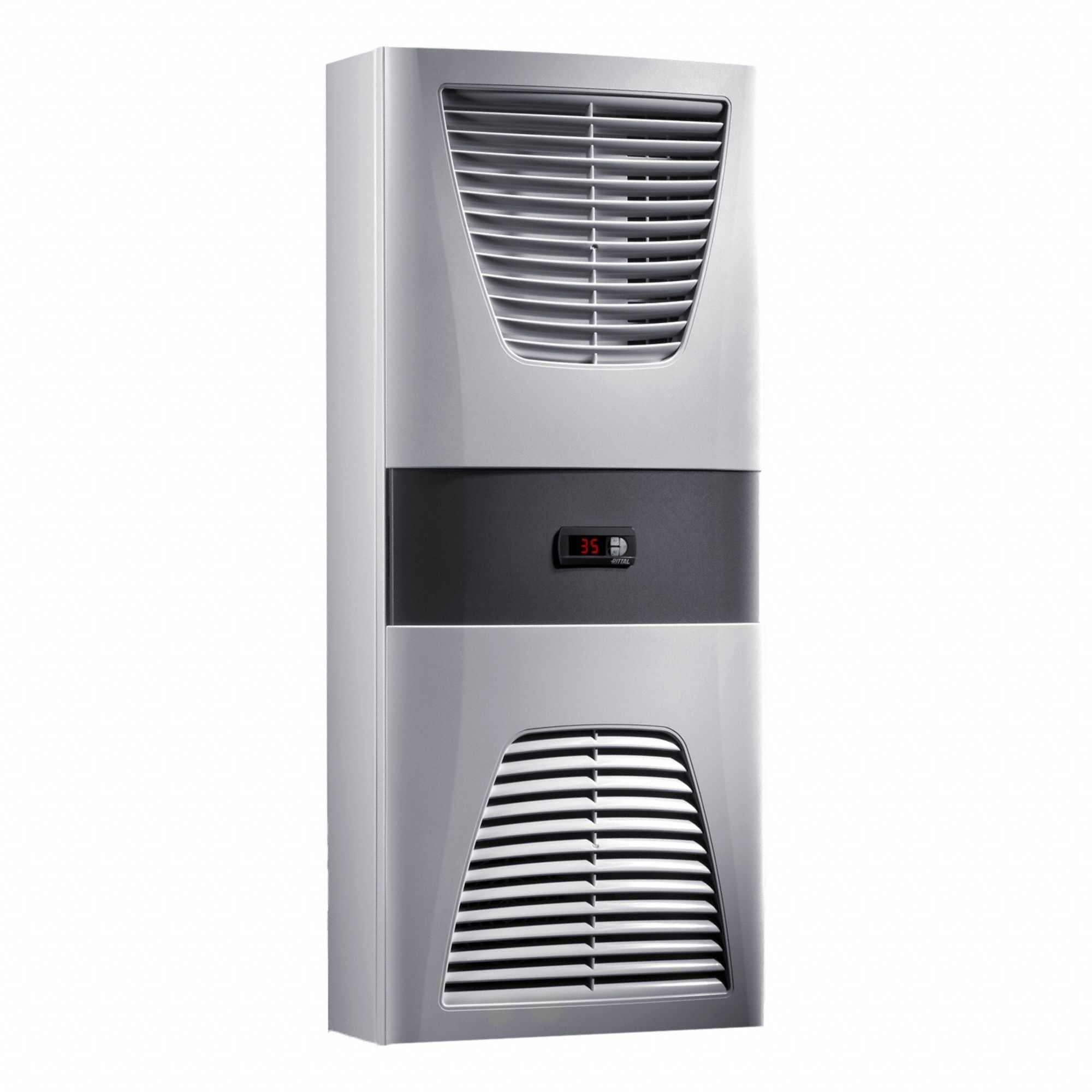 Heat Exchanger: Indoor Dust-Tight, Cooling Only, 115 V, 12, Wall Mount, 37.4 in Overall Ht