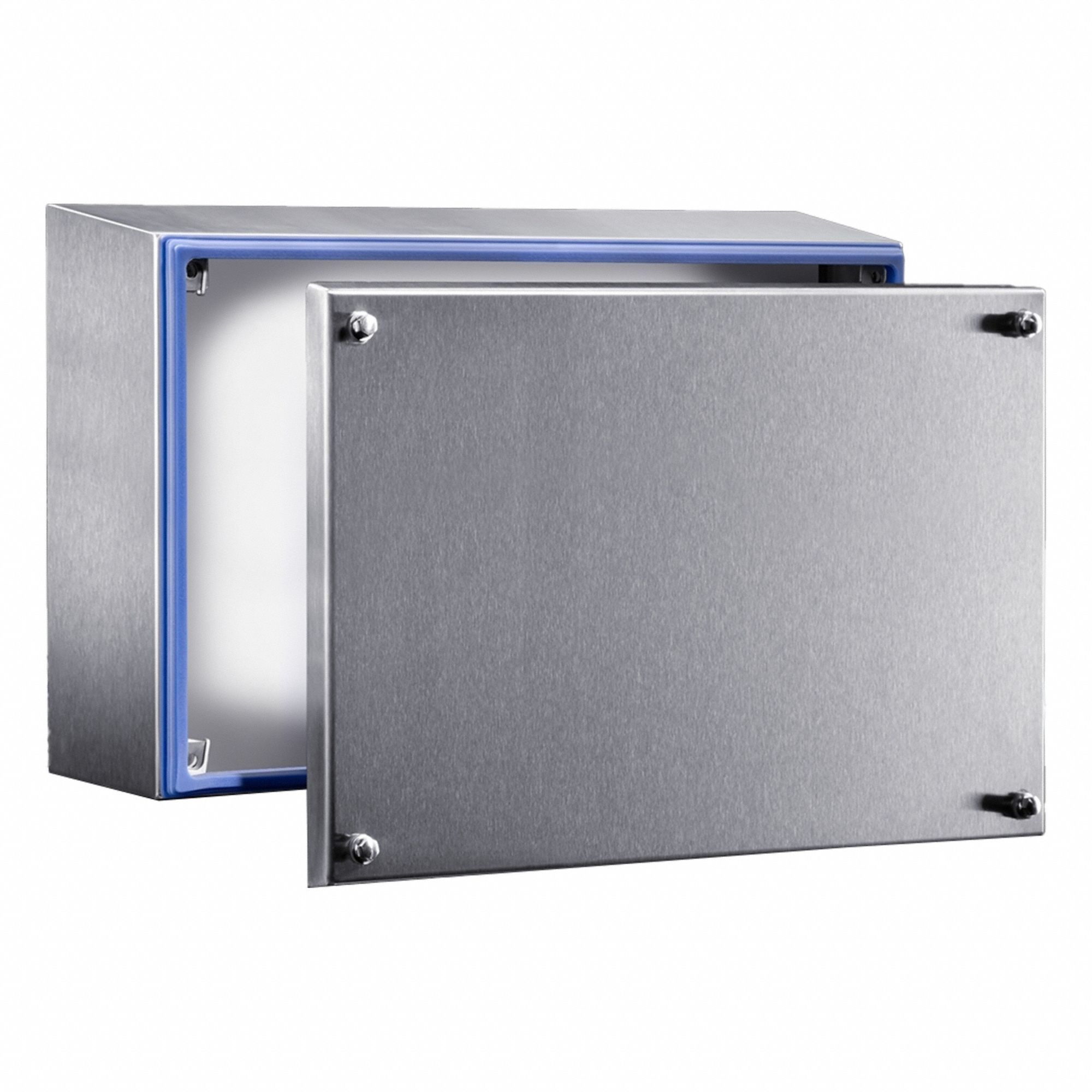 Enclosure: 304 Stainless Steel, 12 in x 16 in x 5 in, NEMA 1/12/13/3/3X/4/4X, Solid Cover