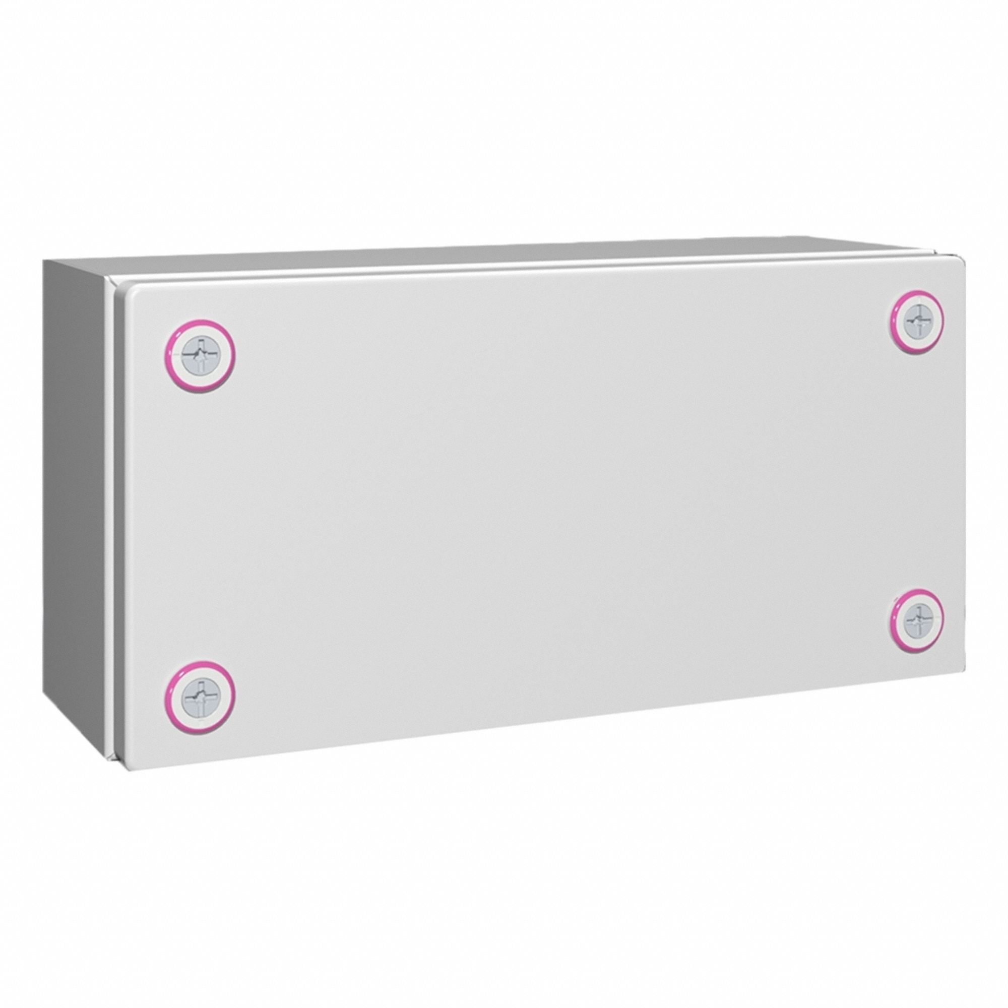 Enclosure: Light Gray, Steel, 5 in x 11 in x 5 in, NEMA 1/12/3R/4, Solid Cover