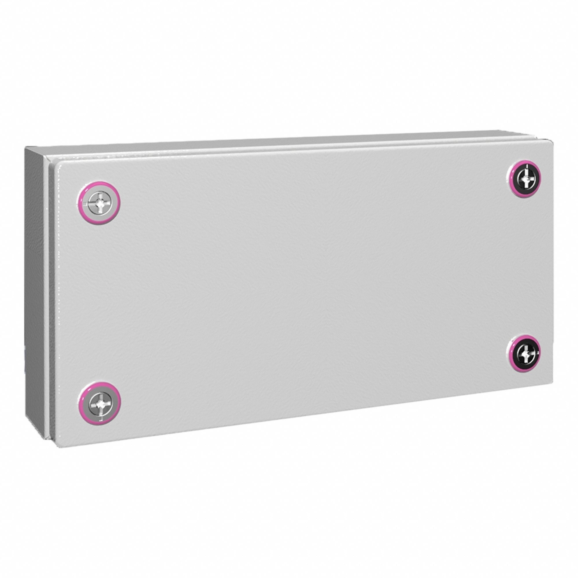 Enclosure: Light Gray, Steel, 5 in x 11 in x 3 in, NEMA 1/12/3R/4, Solid Cover