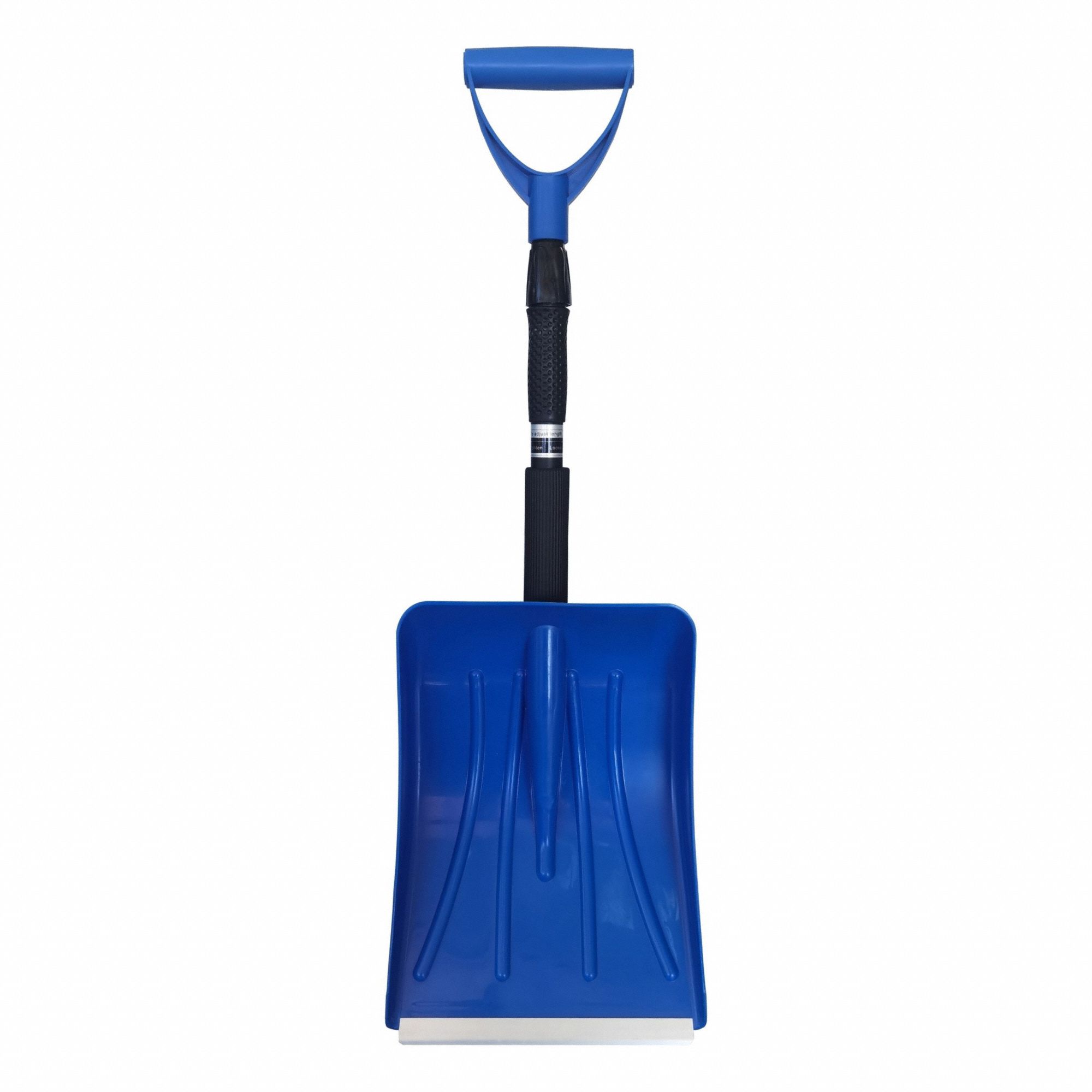 Snow Shovel: Plastic, 12 13/16 in Blade Lg, 9 3/16 in Blade Wd, 0.09 in Gauge