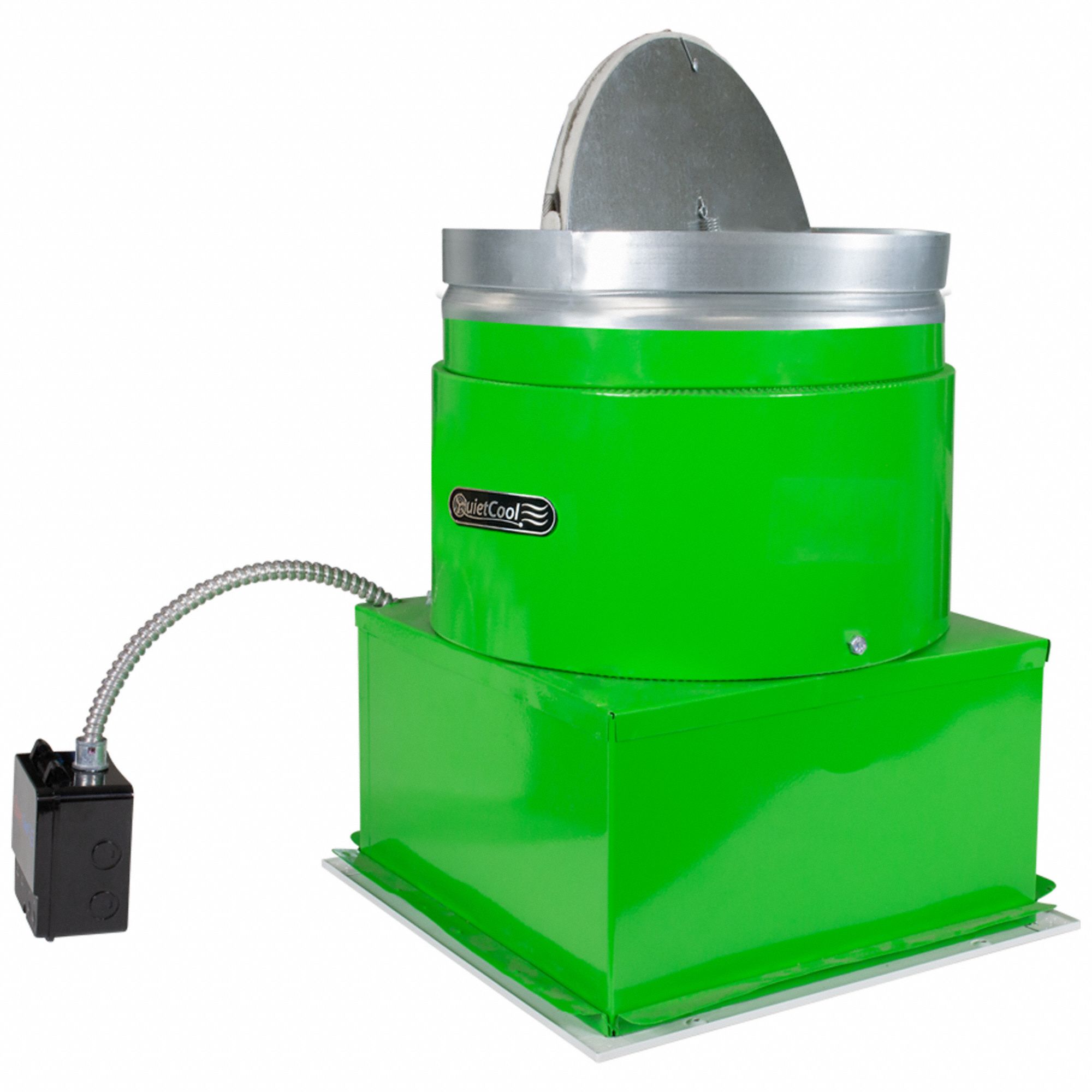 QUIETCOOL Attic Exhaust Fan: Garage Mount, Electric Motor, Max. 2,300 ...