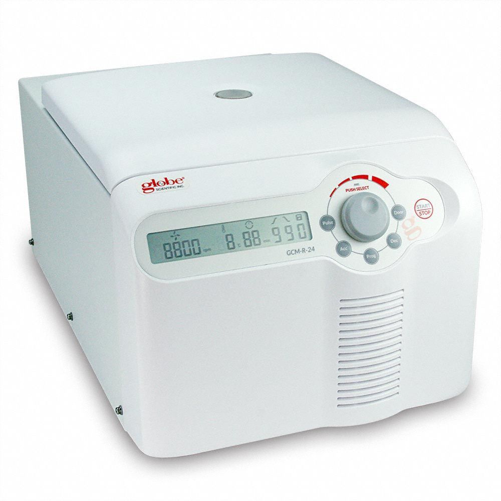 Centrifuge with Rotor: GCM-R-24, Micro, 12 x 1.5 to 2 mL, Programmable, Variable