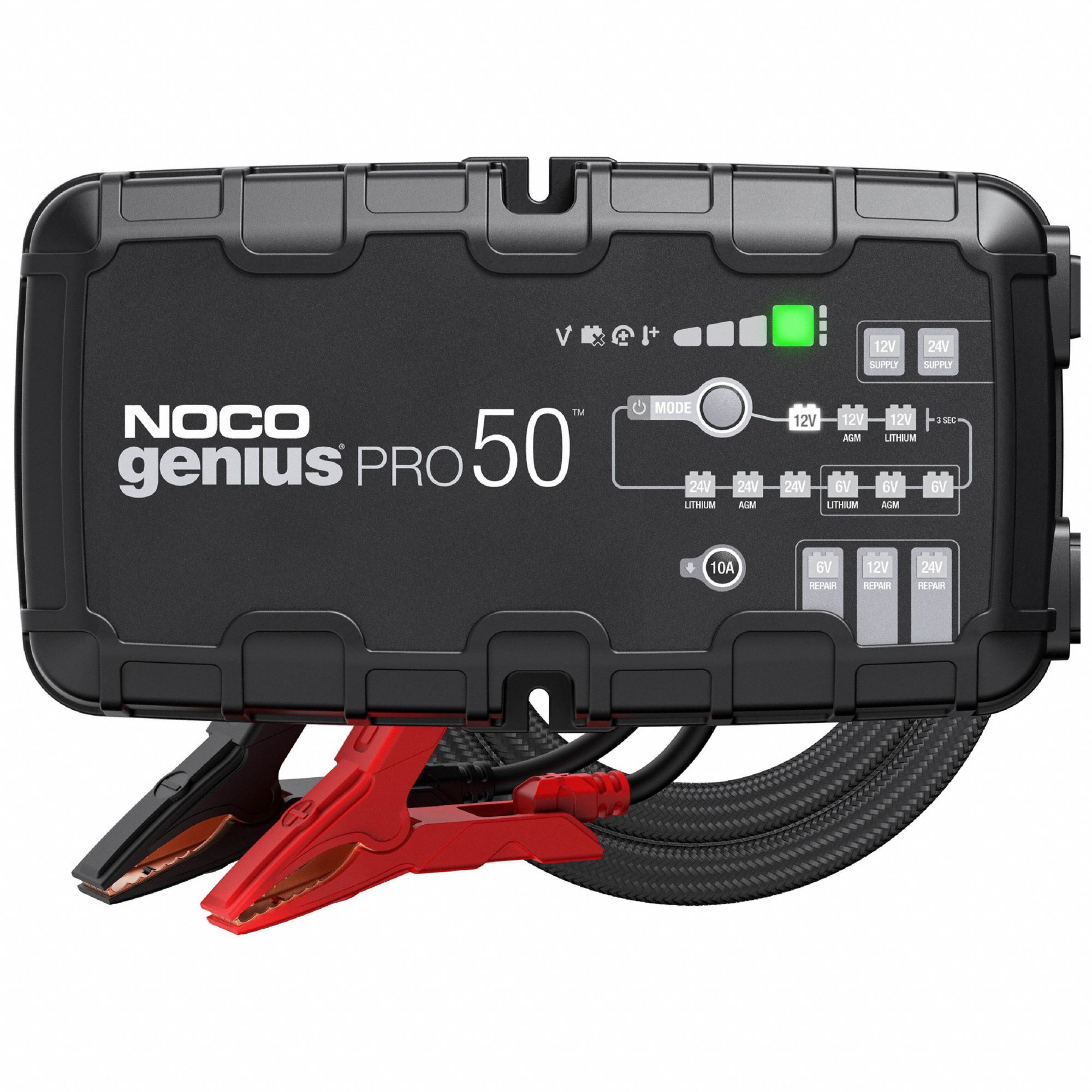 Battery Charger: Charging, Auto, For AGM/CA/EFB/Gel/Lead Acid/Lithium/MF/Wet Cell