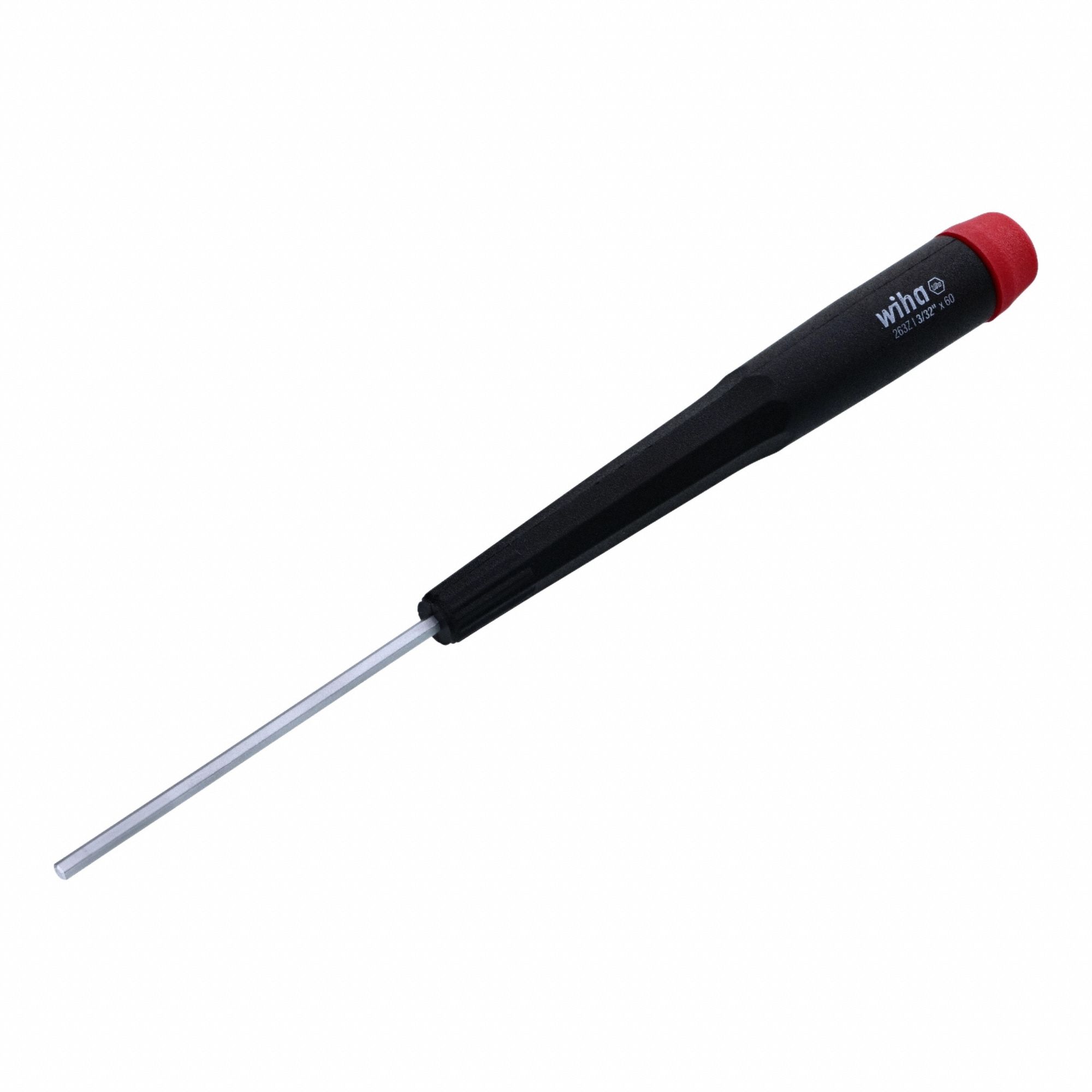 Screwdriver: Precision, Std Lg, 3/32 in Tip Size, 6 1/2 in Overall Lg, 2 3/8 in Shank Lg