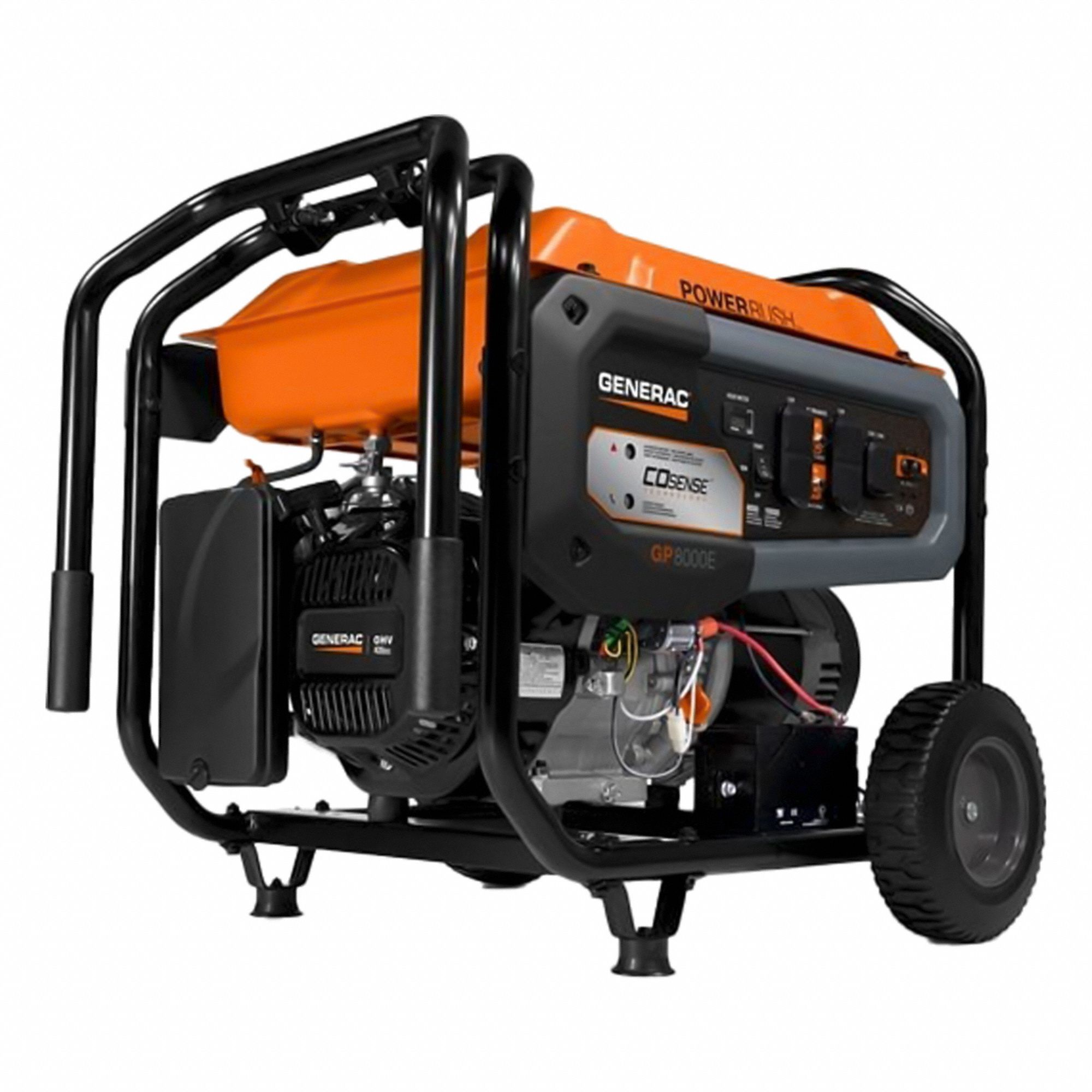 Portable Generator: Conventional, Gasoline, 8, 000 W Running, 10, 000 W Starting, 120/240V AC