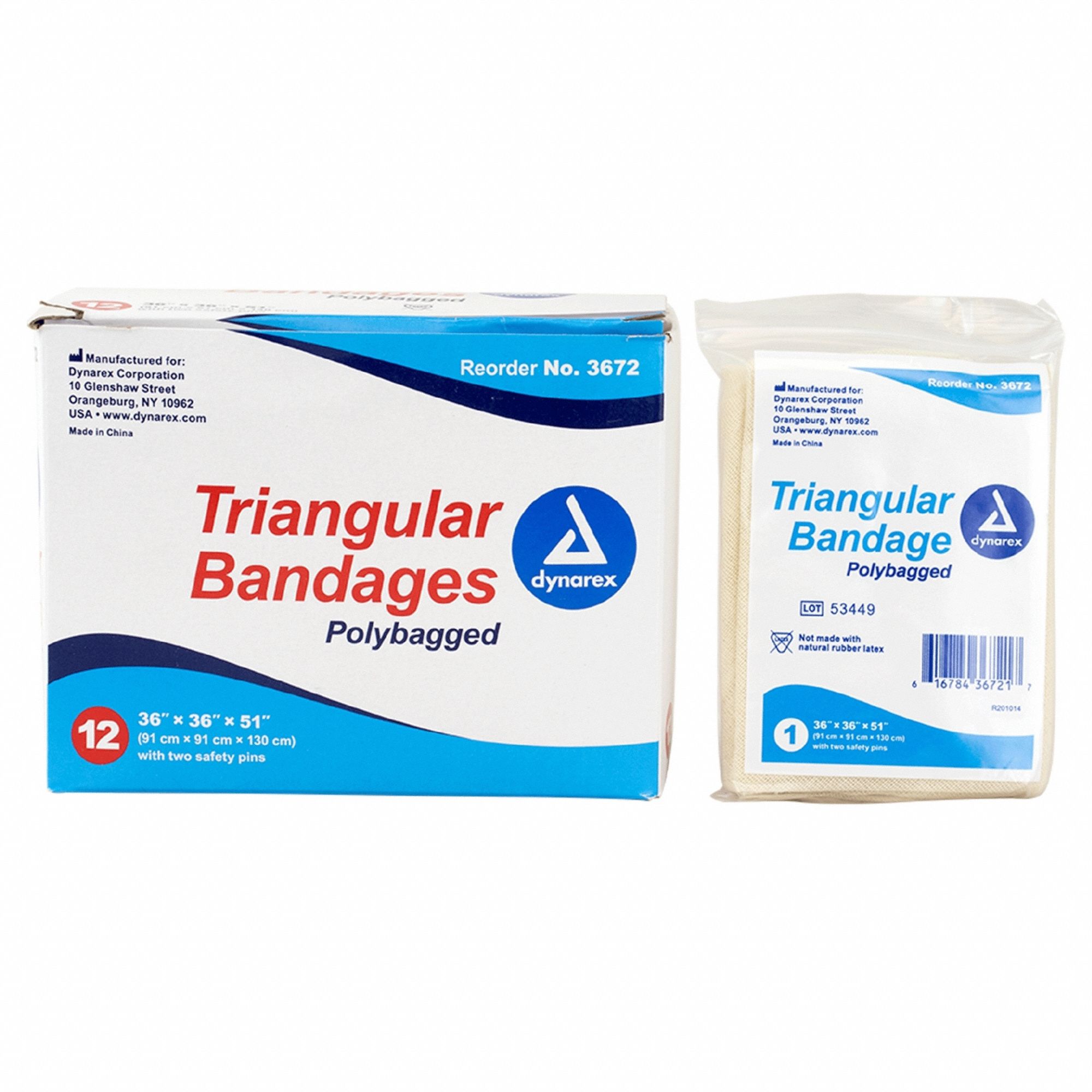 Triangular Bandage 36x36x51 Beige PK12