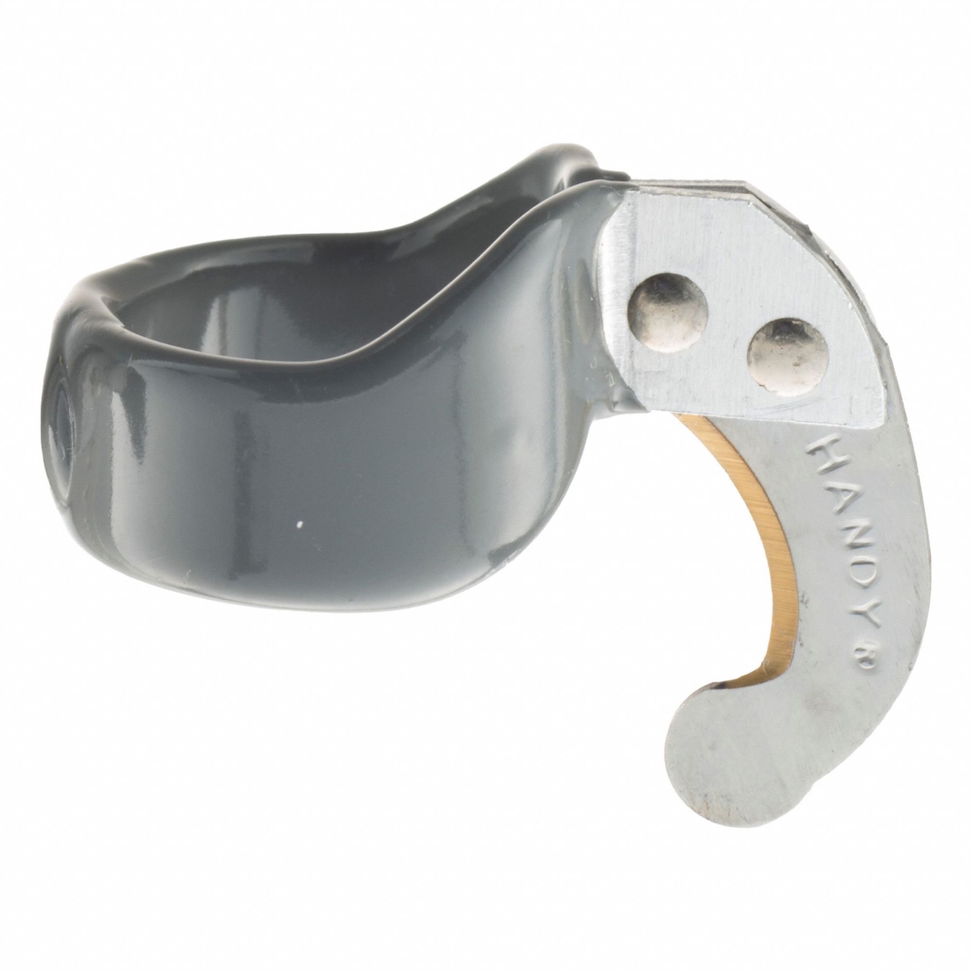 Ring Knife: 4 in Overall Lg, Steel, 1/2 in Blade Projection Lg, Gray, 12 PK