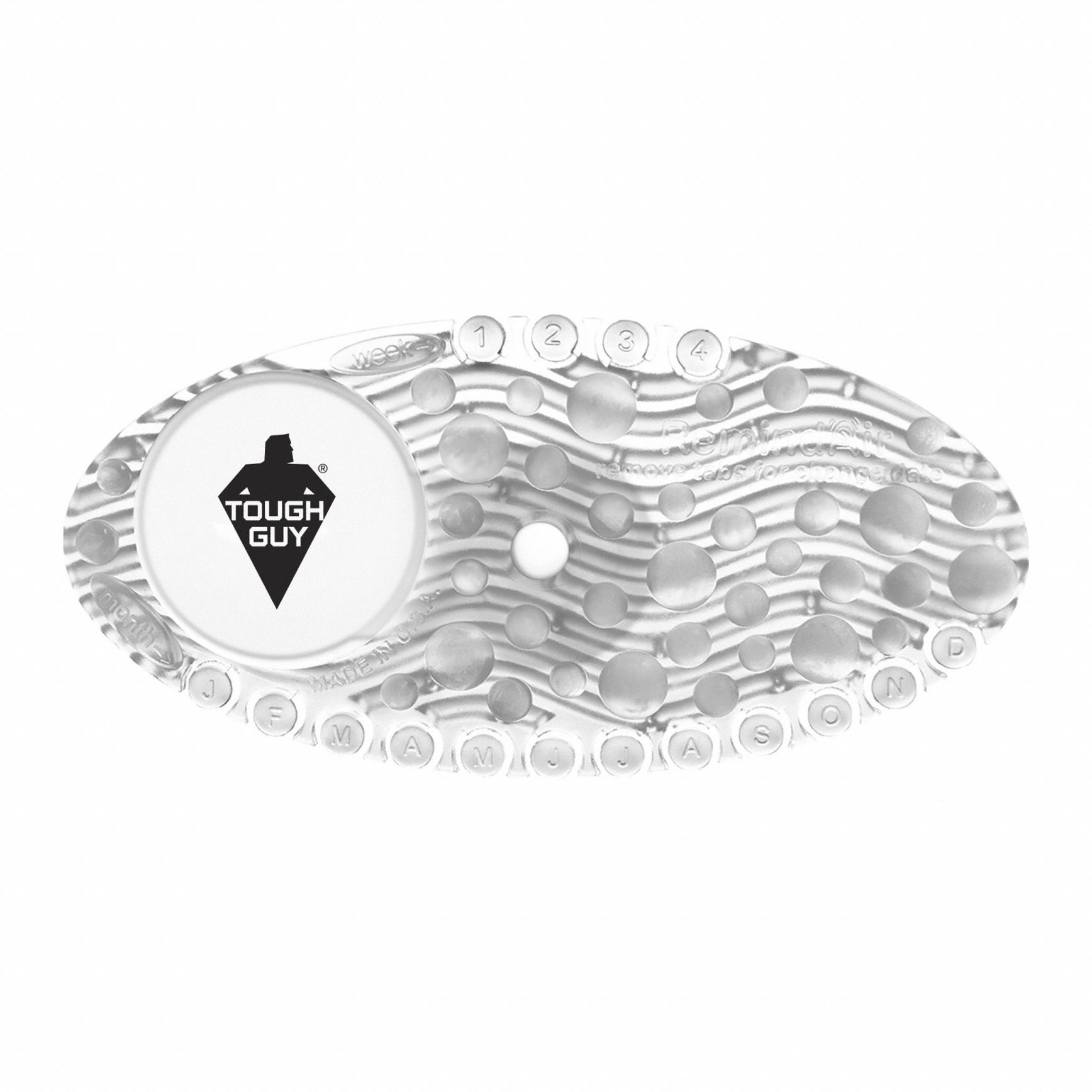 Holder and Solid Air Freshener Refill: Tough Guy®, 2 g Container Size, Mango, 10 PK