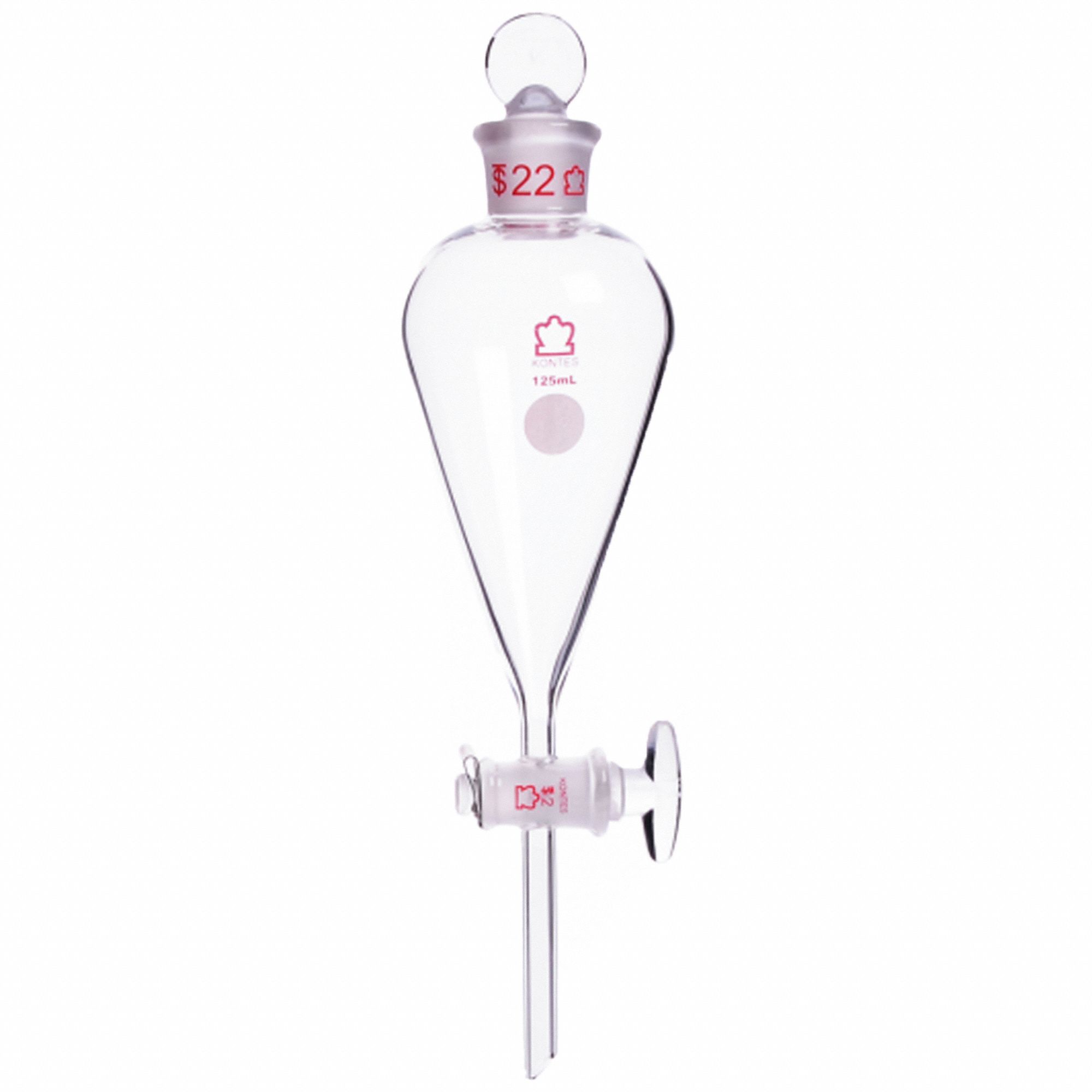 Funnel: Glass, 2.03 fl oz Capacity - oz, 60 mL Capacity - mL, Glass, Borosilicate Glass, Type I