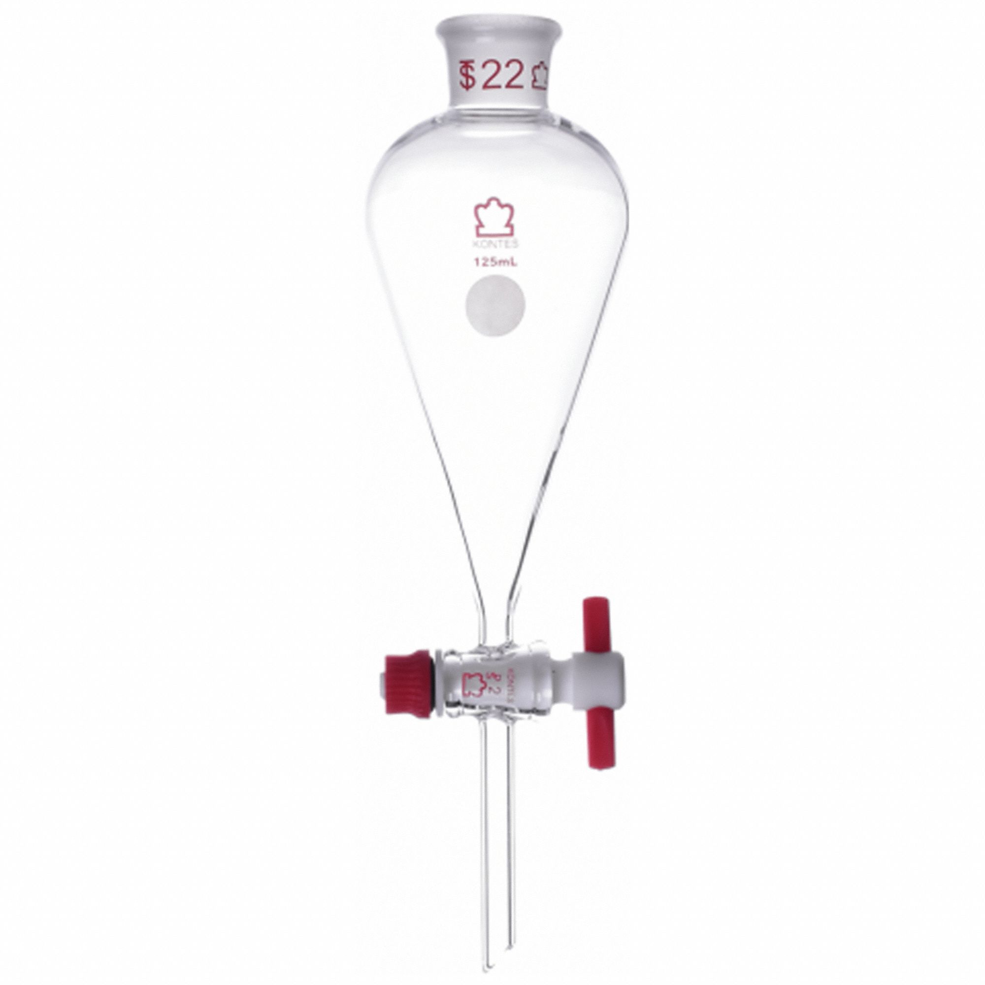 Funnel: Glass, 33.81 fl oz Capacity - oz, 1 L Capacity - mL, Glass, Borosilicate Glass, Type I