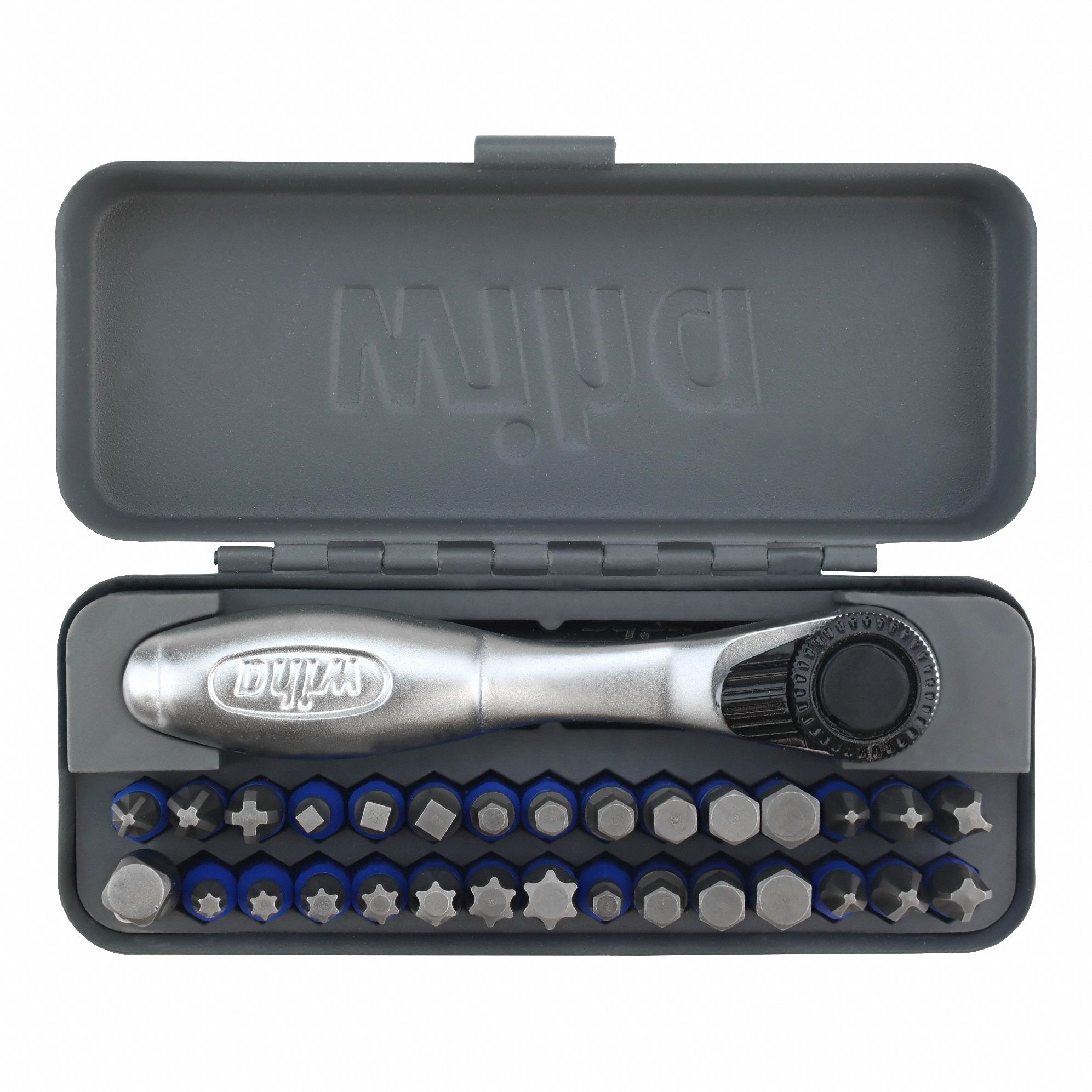 Impact Socket Bit Sets: SAE/Metric/Torx, 1/4 in Drive Size, 32 Pieces, Replaceable Insert