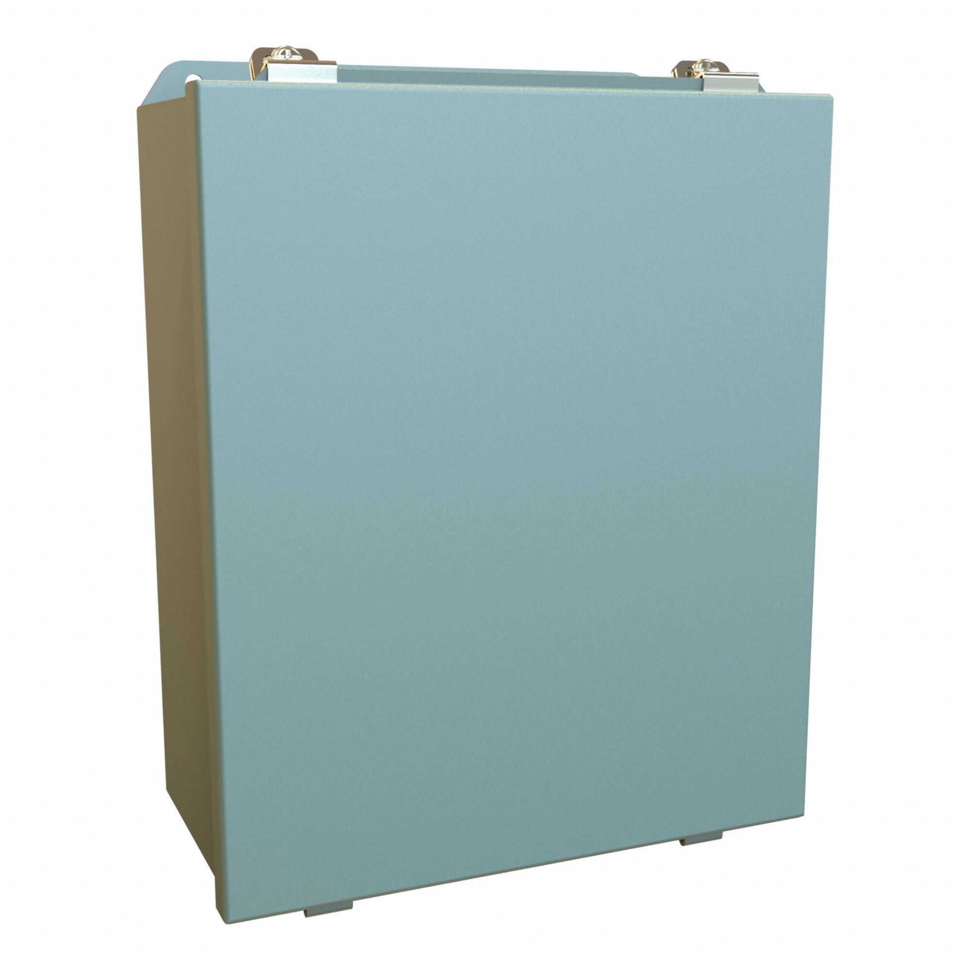 Enclosure: Steel, 12 in x 10 in x 5 in, NEMA 12/13/3R/4, Solid Cover, Clamp On