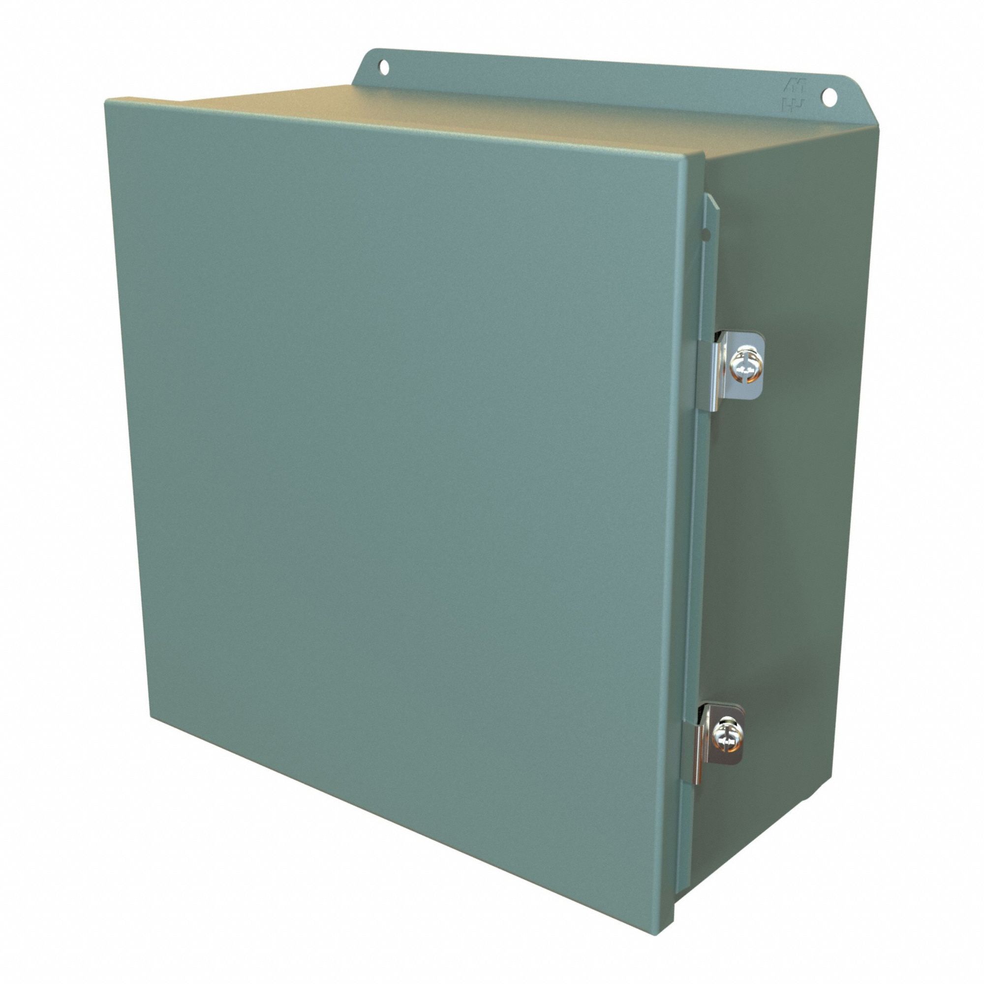 Electrical Enclosure: Steel, 12 in x 12 in x 6 in, NEMA 12/13/3R/4, Solid Cover, Hinged