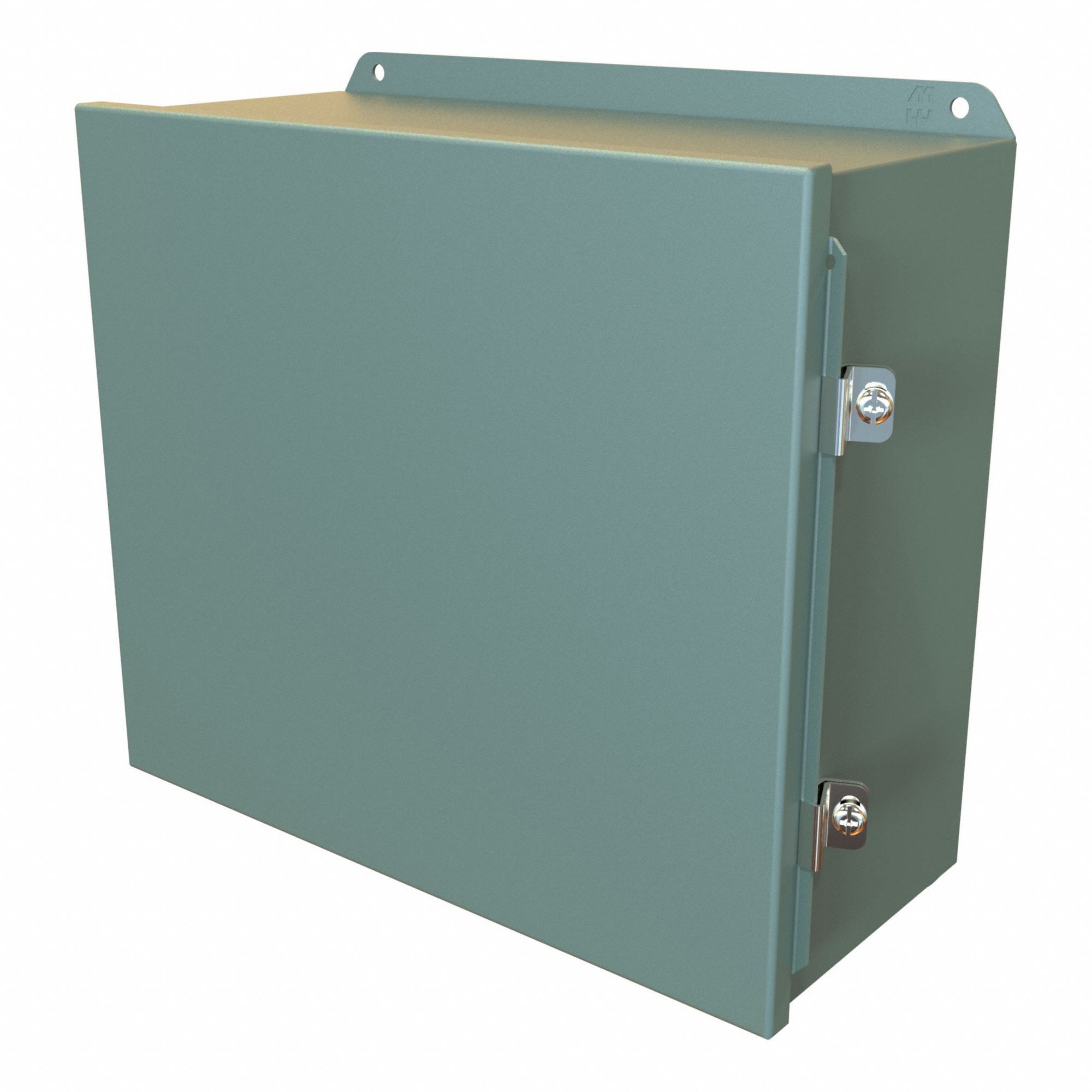 Electrical Enclosure: Steel, 12 in x 14 in x 6 in, NEMA 12/13/3R/4, Solid Cover, Hinged