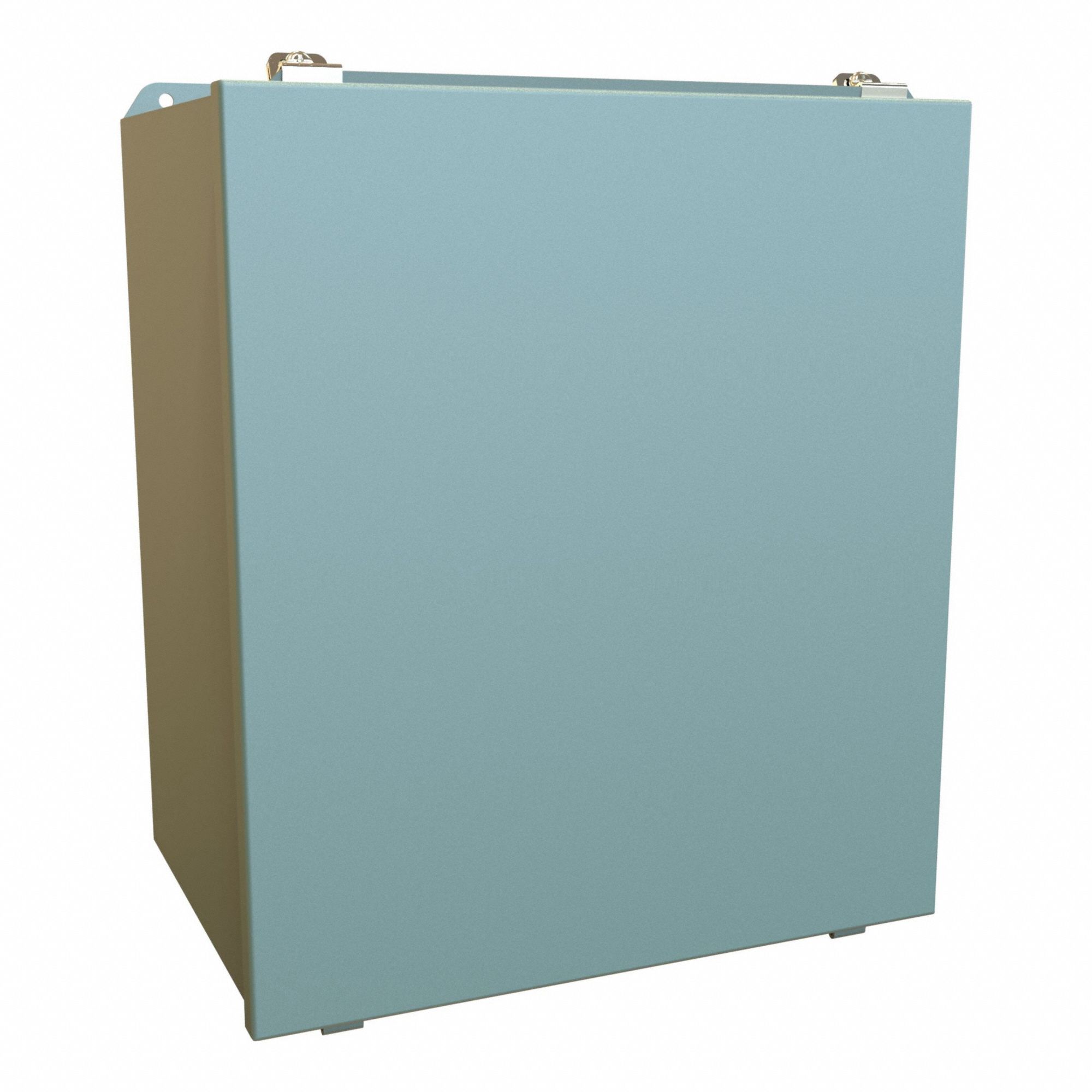 Enclosure: Steel, 16 in x 14 in x 10 in, NEMA 12/13/3R/4, Solid Cover, Clamp On