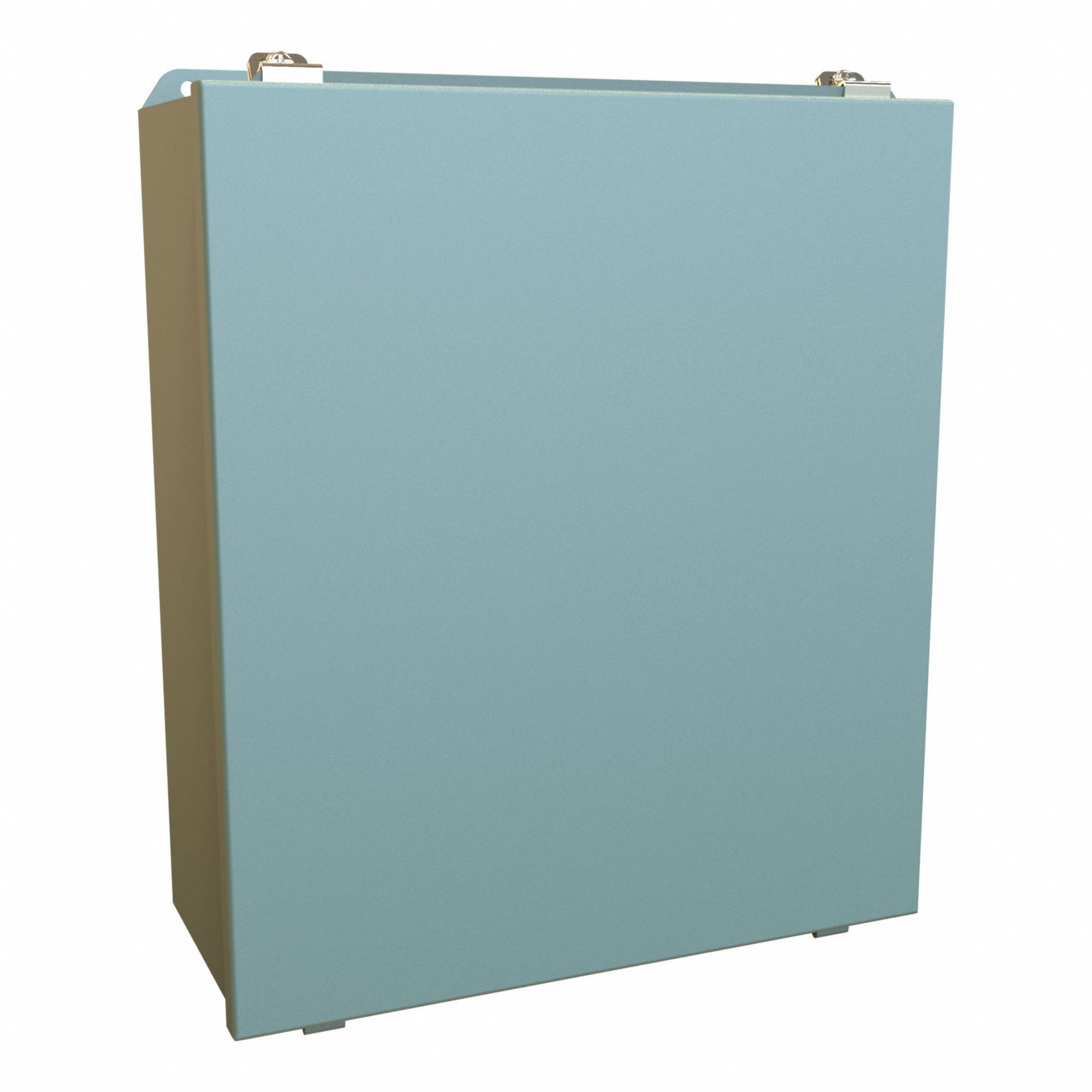 Enclosure: Steel, 16 in x 14 in x 6 in, NEMA 12/13/3R/4, Solid Cover, Clamp On