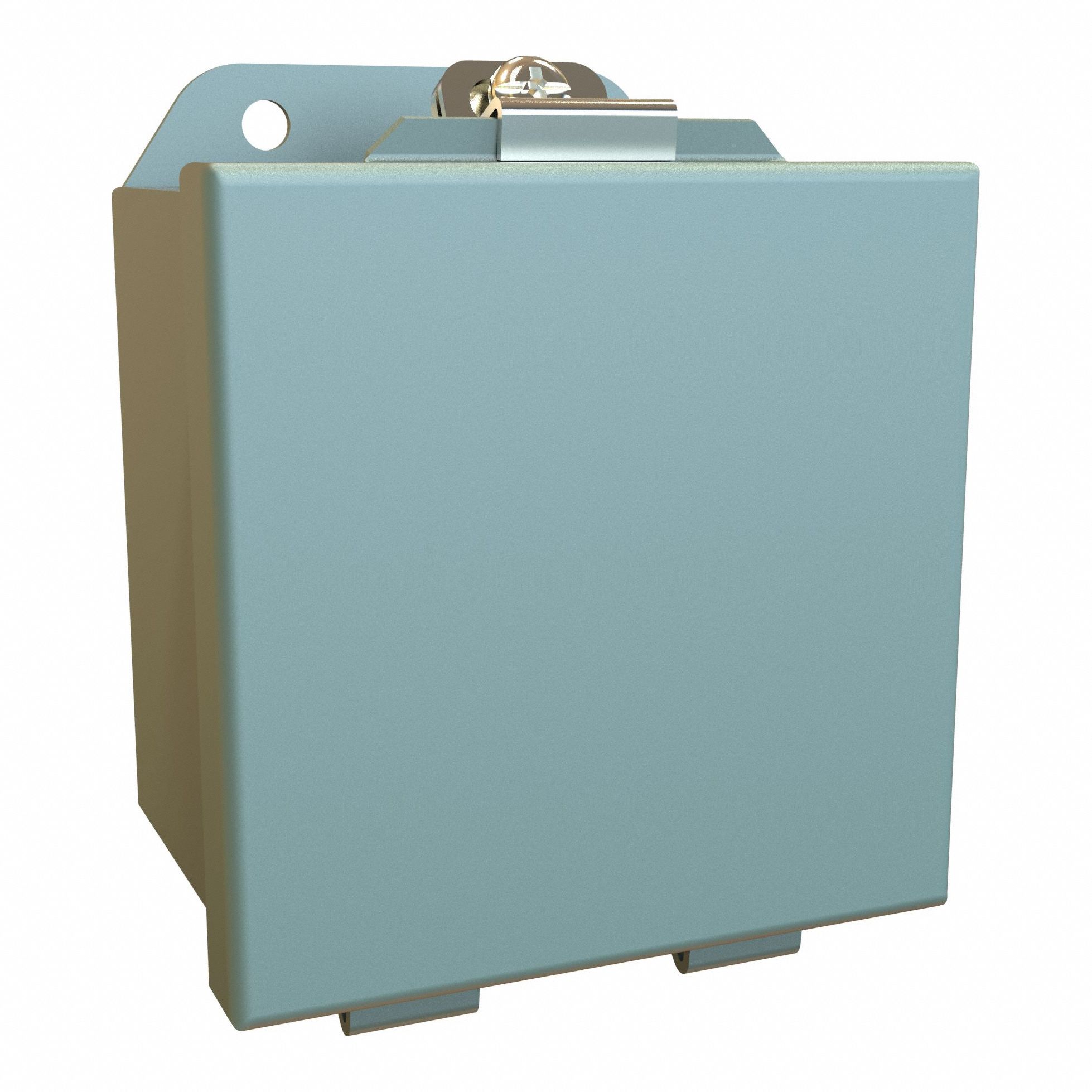Enclosure: Steel, 4 in x 4 in x 3 in, NEMA 12/13/3R/4, Solid Cover, Clamp On