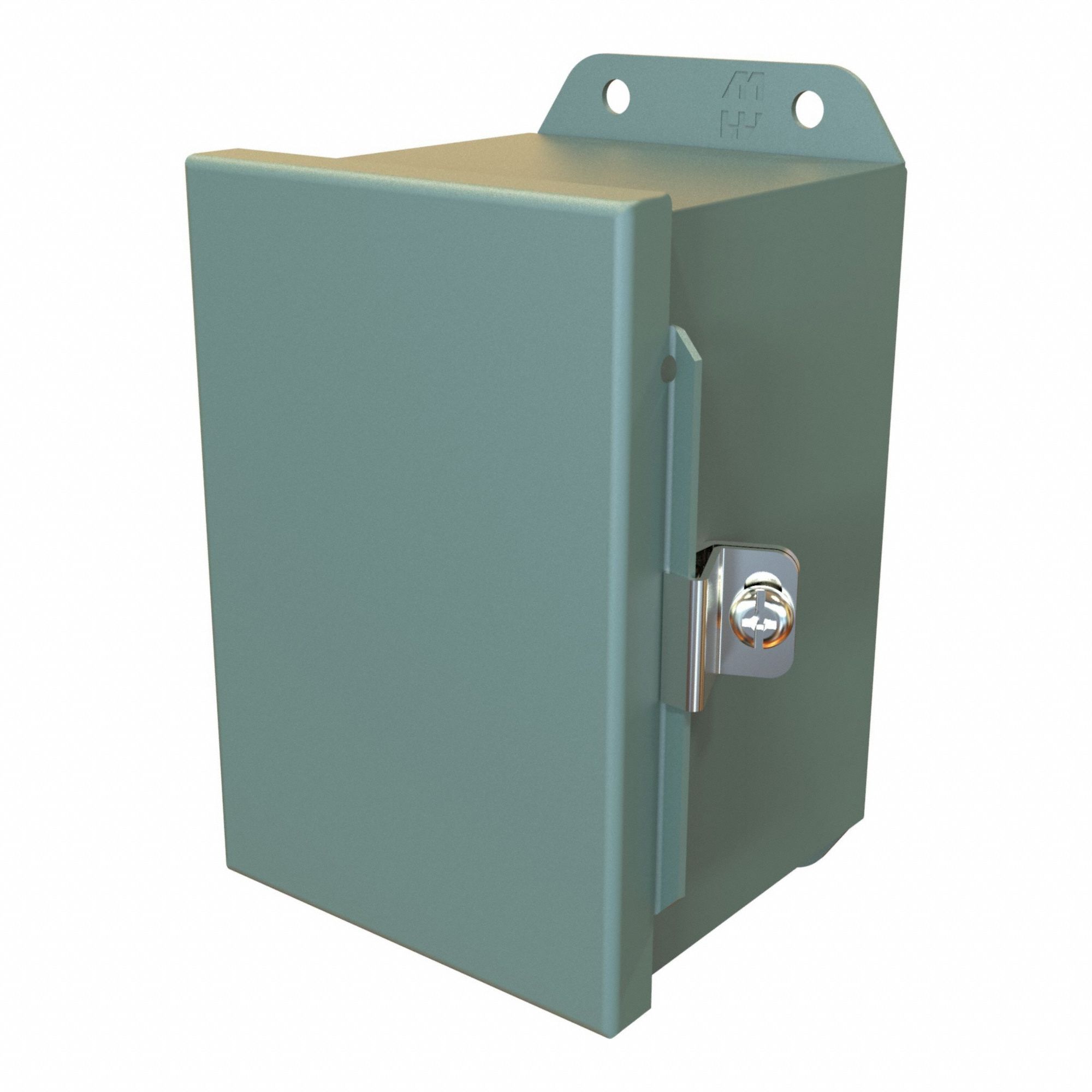 Electrical Enclosure: Steel, 6 in x 4 in x 4 in, NEMA 12/13/3R/4, Solid Cover, Hinged