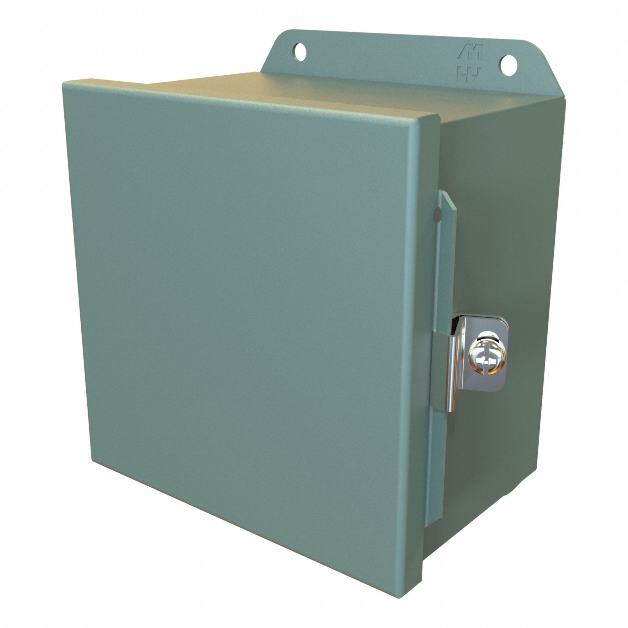 Electrical Enclosure: Steel, 6 in x 6 in x 4 in, NEMA 12/13/3R/4, Solid Cover, Hinged