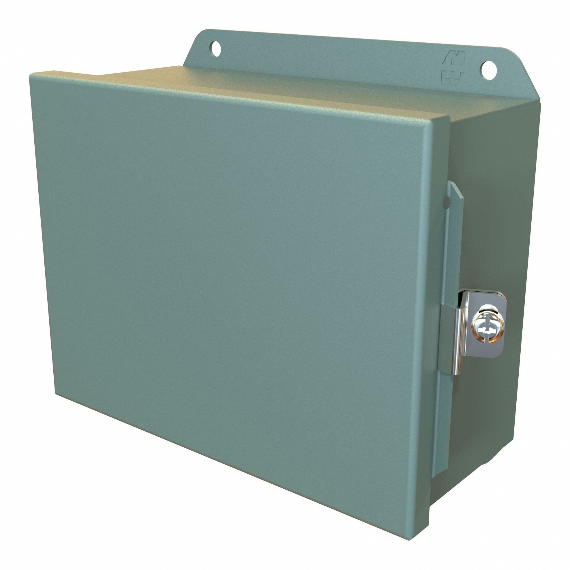 Electrical Enclosure: Steel, 6 in x 8 in x 4 in, NEMA 12/13/3R/4, Solid Cover, Hinged