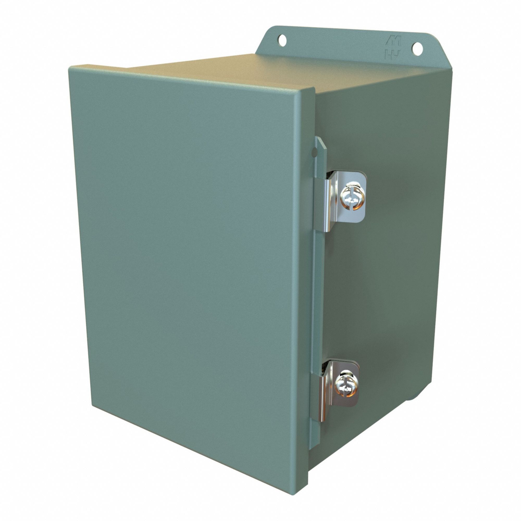 Electrical Enclosure: Steel, 8 in x 6 in x 6 in, NEMA 12/13/3R/4, Solid Cover, Hinged