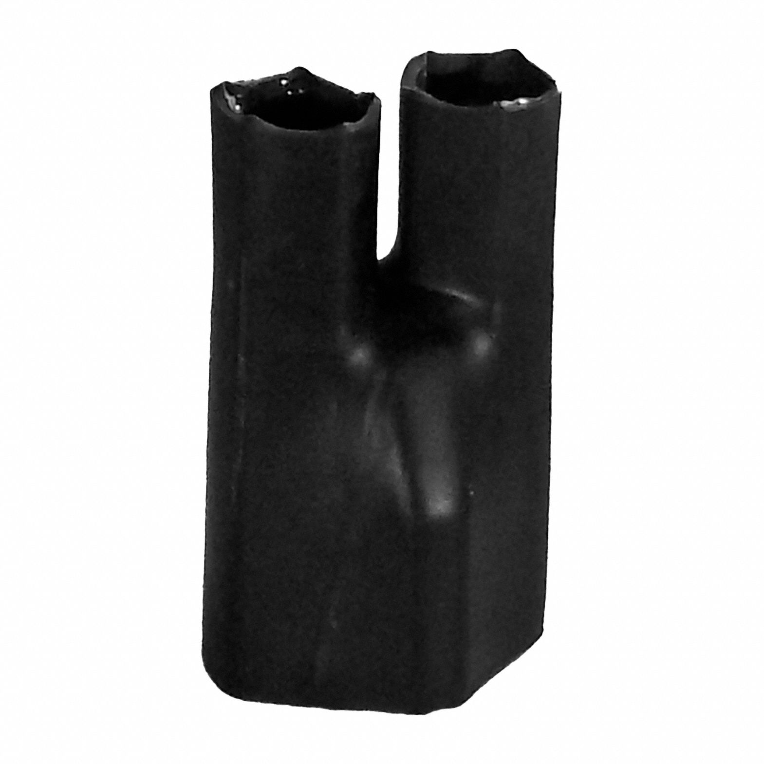 Heat Shrink Breakout Boots: 10 Pk, 0.86 in I.D. Before Shrinking, 2.4 in Lg, Black