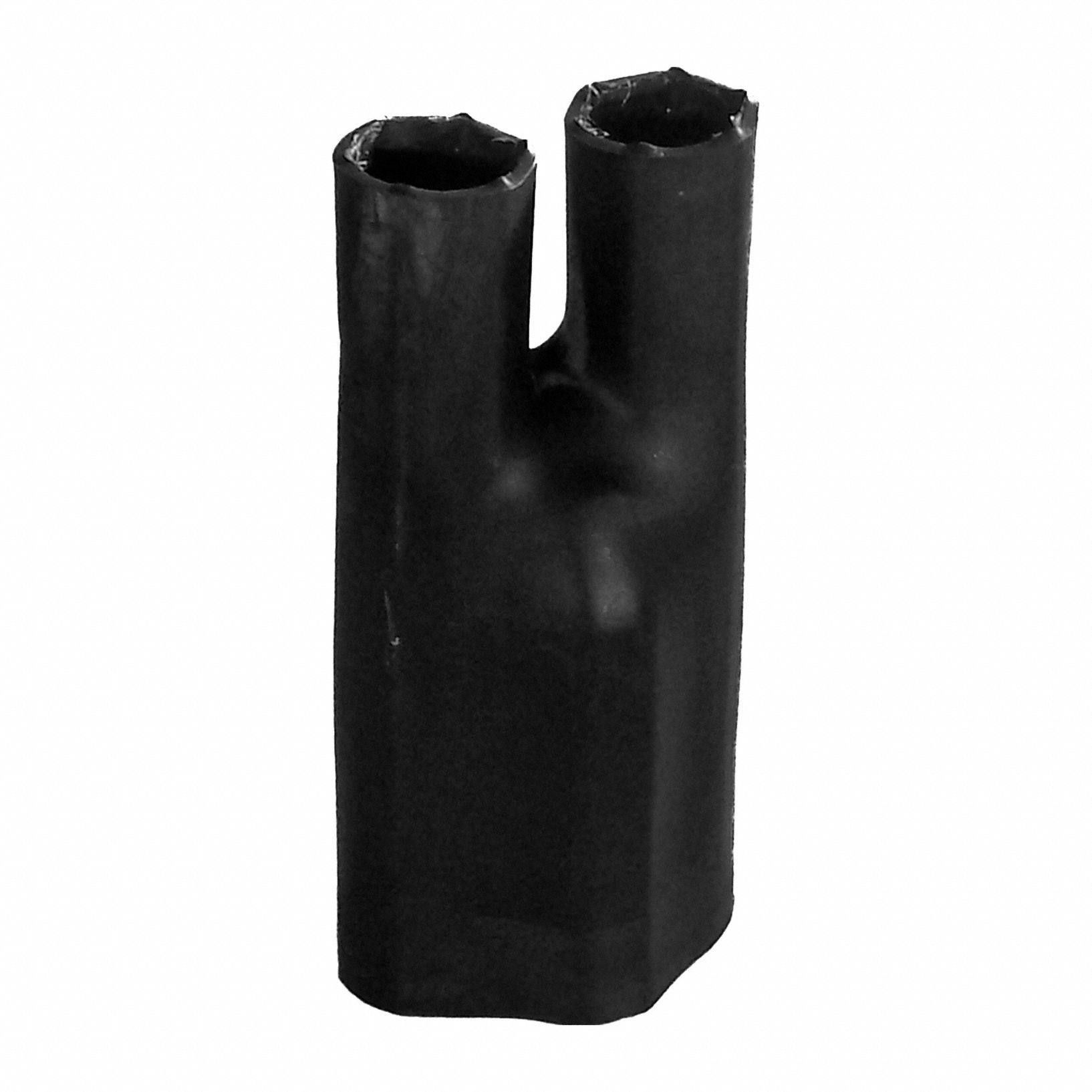 Heat Shrink Breakout Boots: 10 Pk, 1.18 in I.D. Before Shrinking, 3.3 in Lg, Black