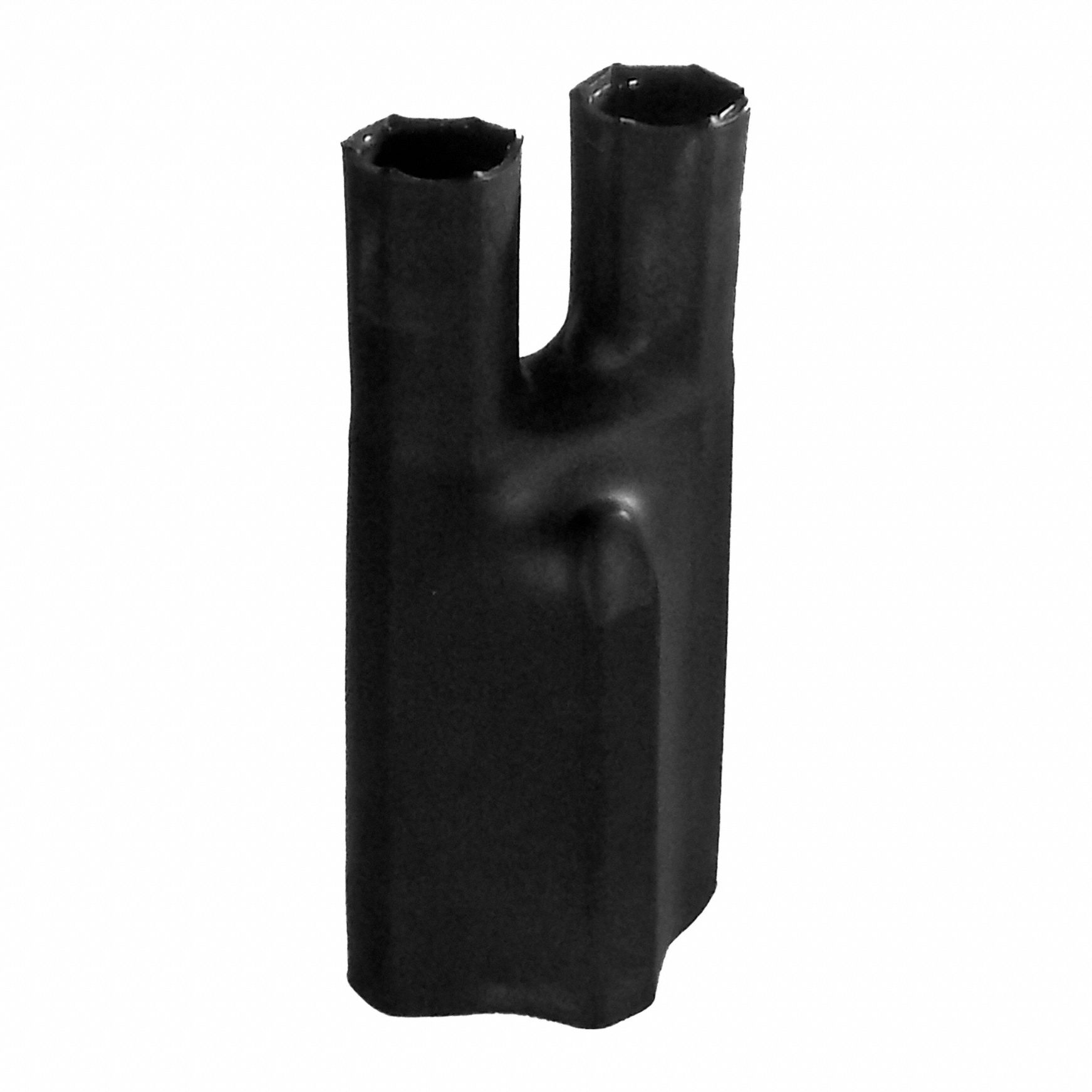 Heat Shrink Breakout Boots: 10 Pk, 1.57 in I.D. Before Shrinking, 4.3 in Lg, Black