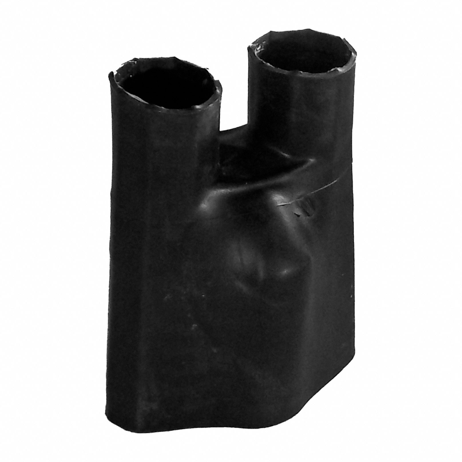 Heat Shrink Breakout Boots: 10 Pk, 2.36 in I.D. Before Shrinking, 4.1 in Lg, Black