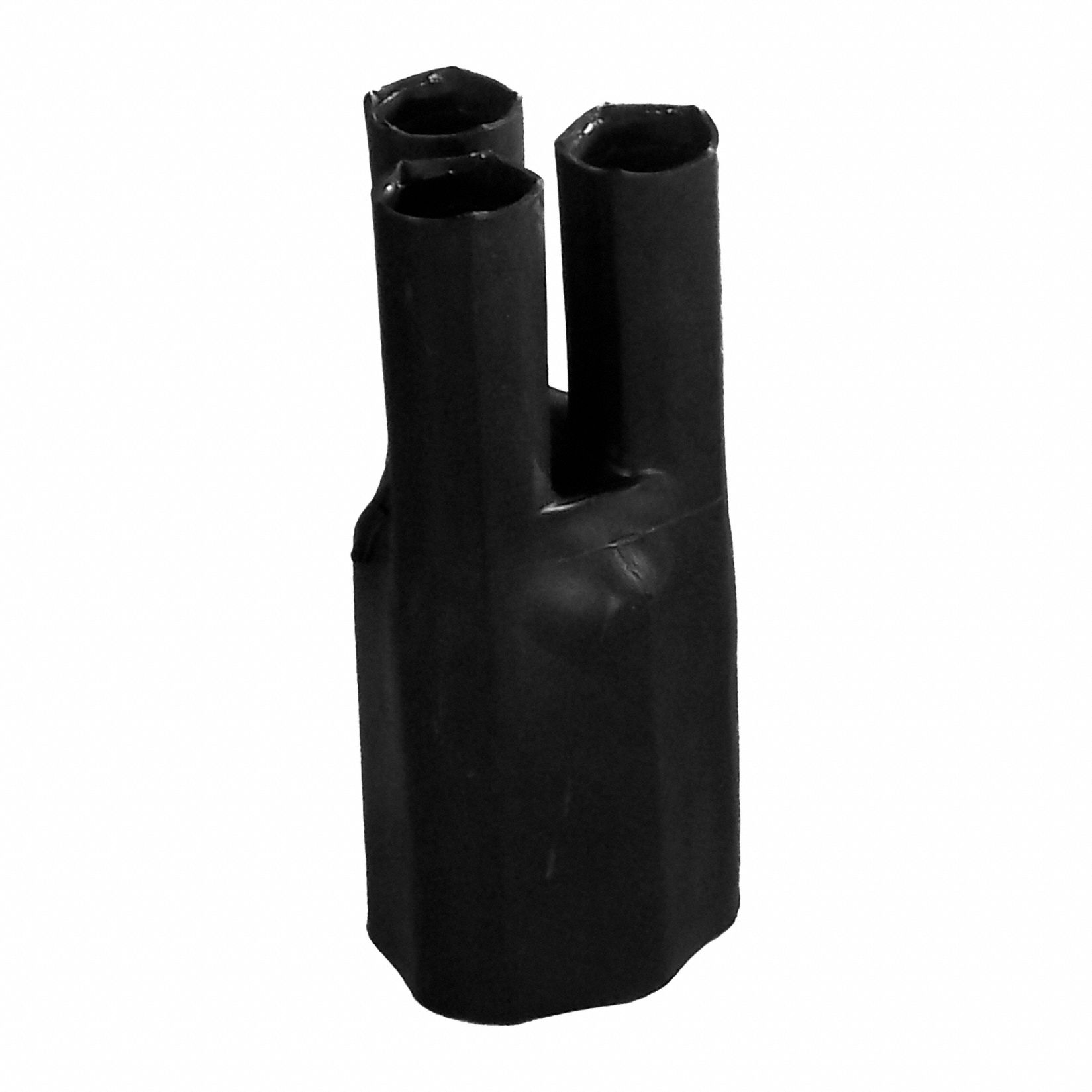 Heat Shrink Breakout Boots: 10 Pk, 1.49 in I.D. Before Shrinking, 4.3 in Lg, Black