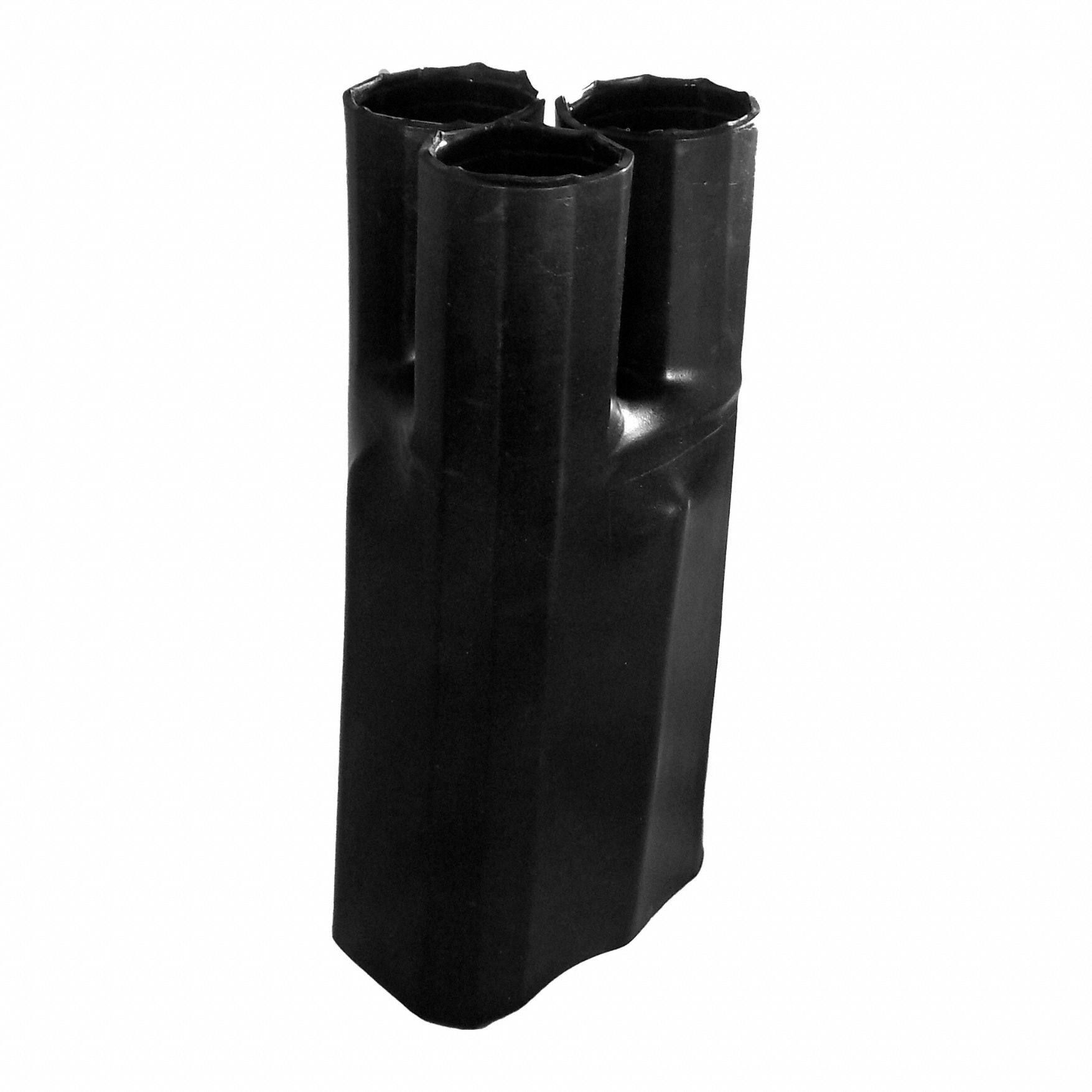 Heat Shrink Breakout Boots: 10 Pk, 3.14 in I.D. Before Shrinking, 7.7 in Lg, Black