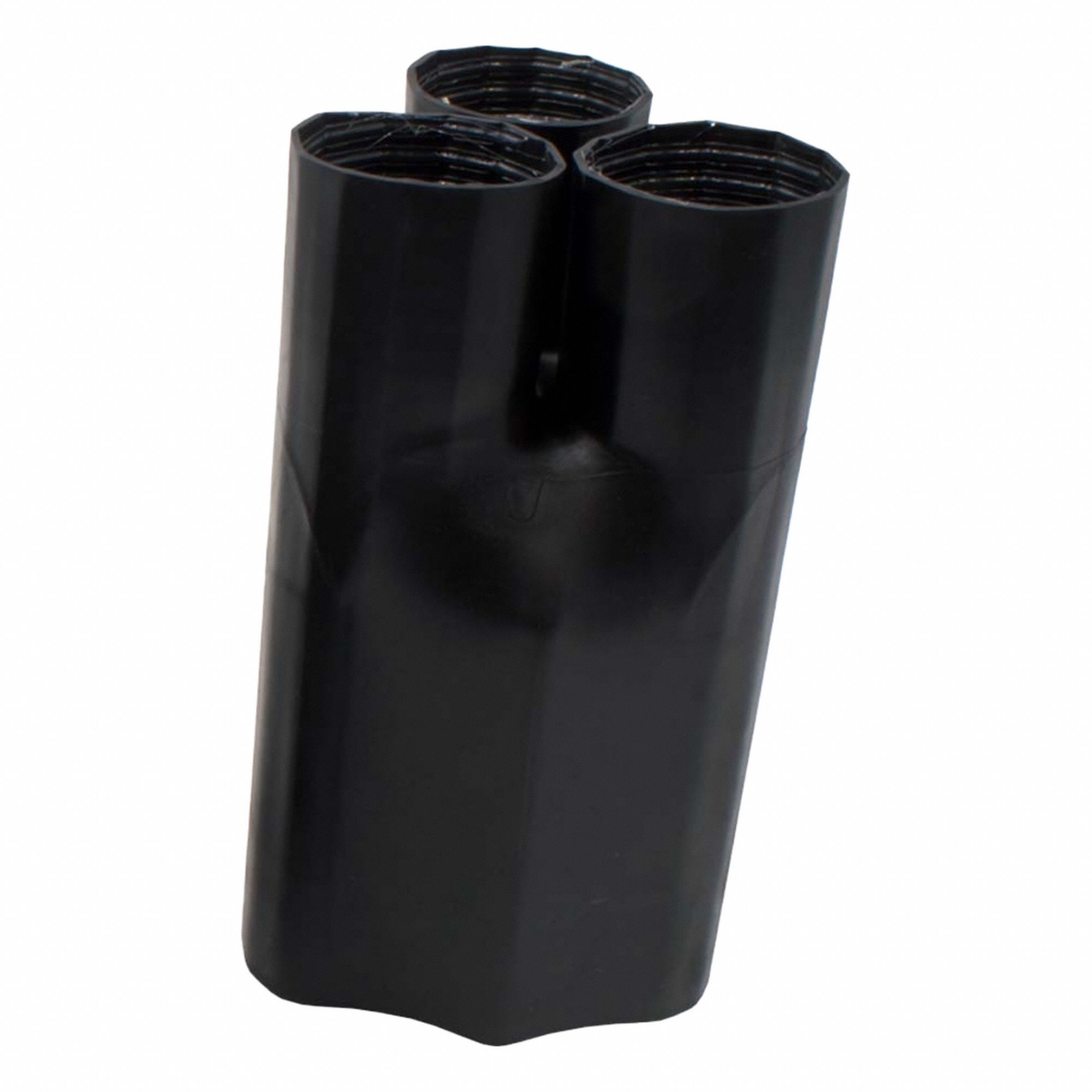 Heat Shrink Breakout Boots: 10 Pk, 4.92 in I.D. Before Shrinking, 10.6 in Lg, Black