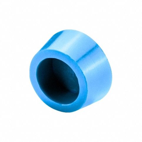 Tapered Plugs: Silicone, For 2.281 in to 2.687 in Hole, Light Blue, 2.687 in Plug Dia at Top, 10 PK