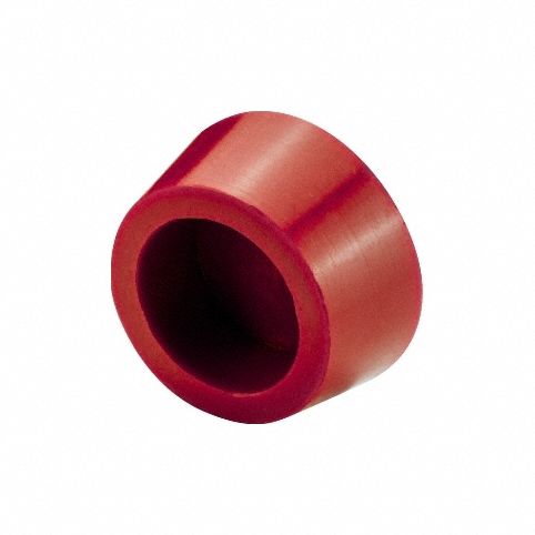 Tapered Plugs: Silicone, For 3.25 in to 4 in Hole, Rusty Red, 4 in Plug Dia at Top, Hollow, 2 PK