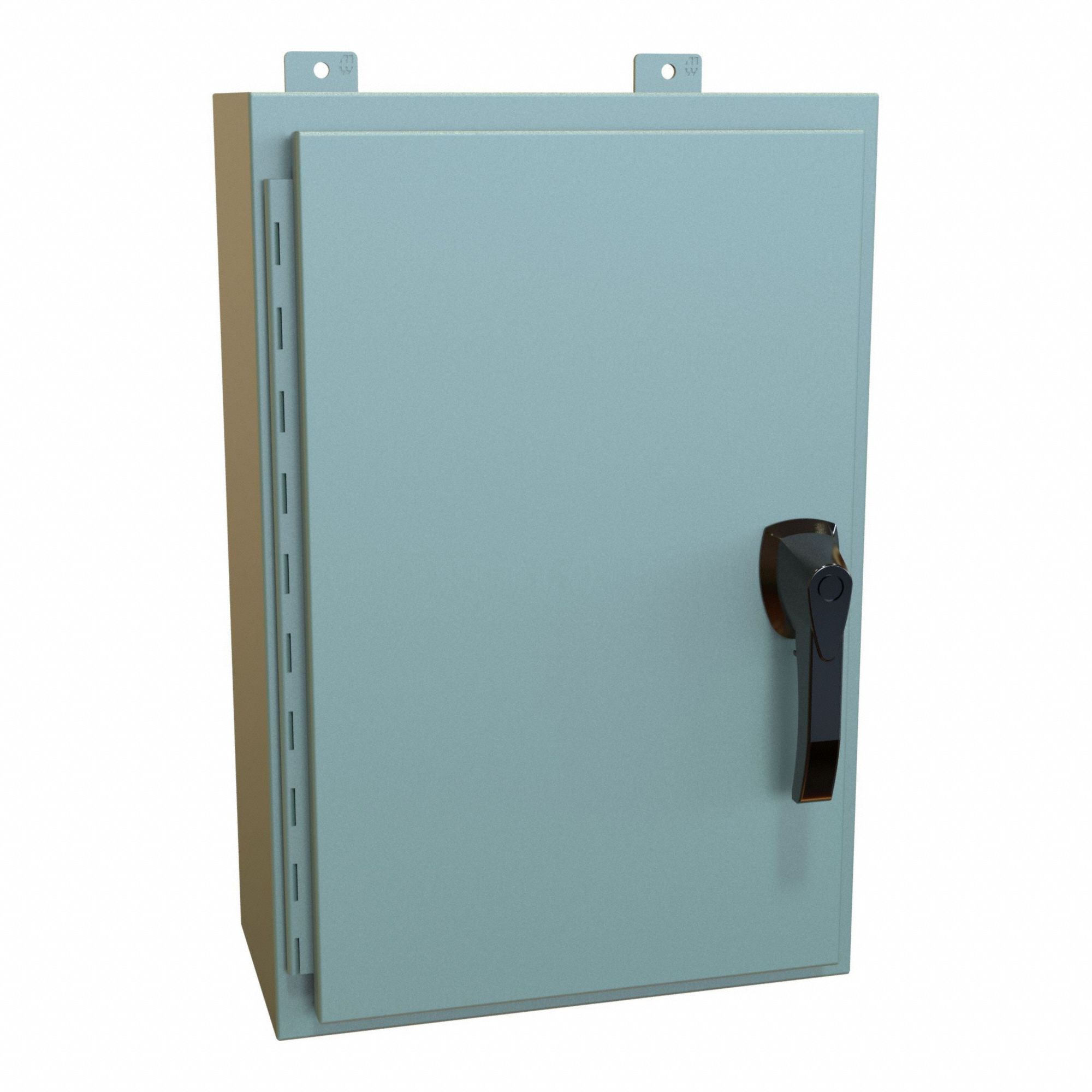 Enclosure: Steel, 24 in x 16 in x 8 in, NEMA 12/13/3R/4, Solid Cover, Hinged