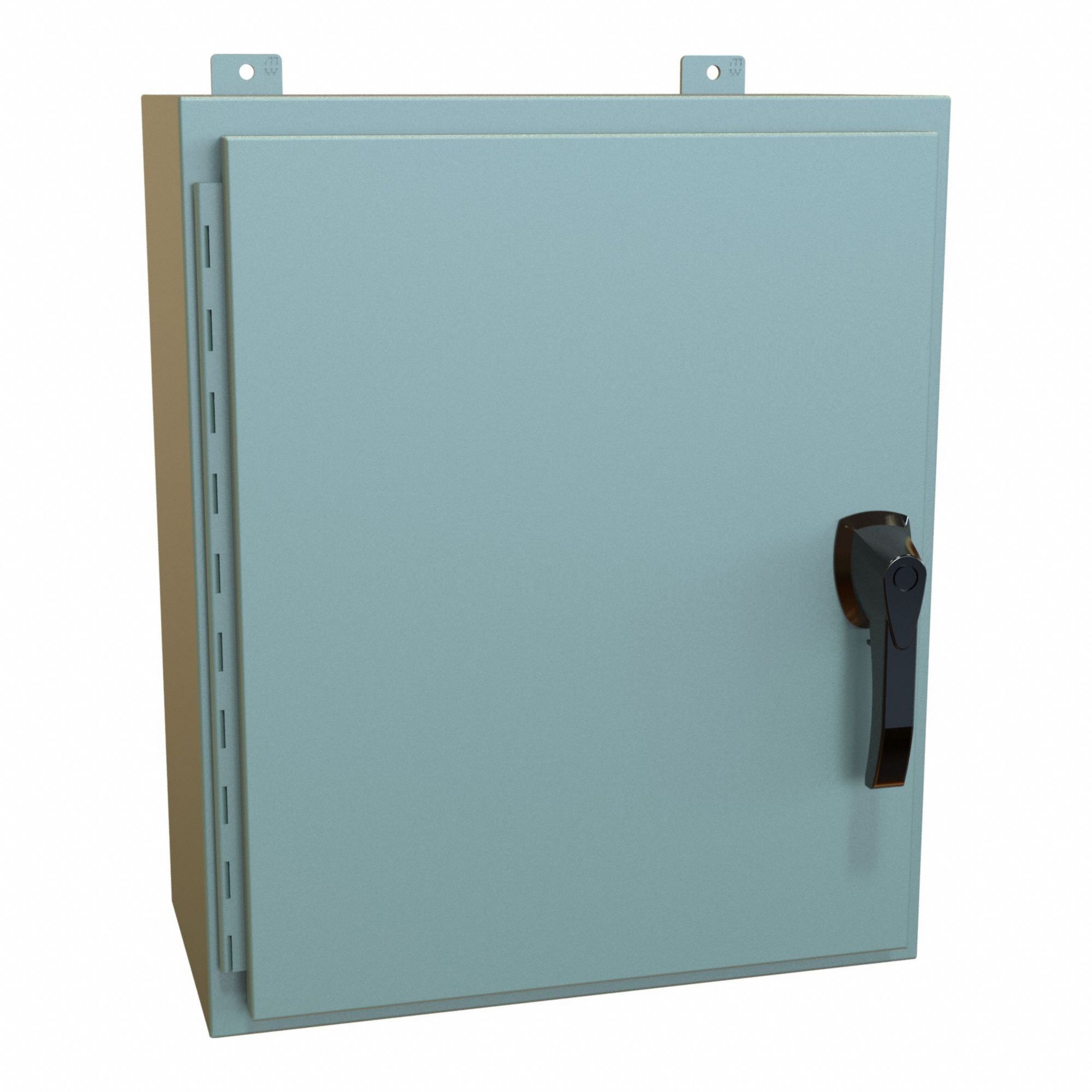 Enclosure: Steel, 24 in x 20 in x 10 in, NEMA 12/13/3R/4, Solid Cover, Hinged