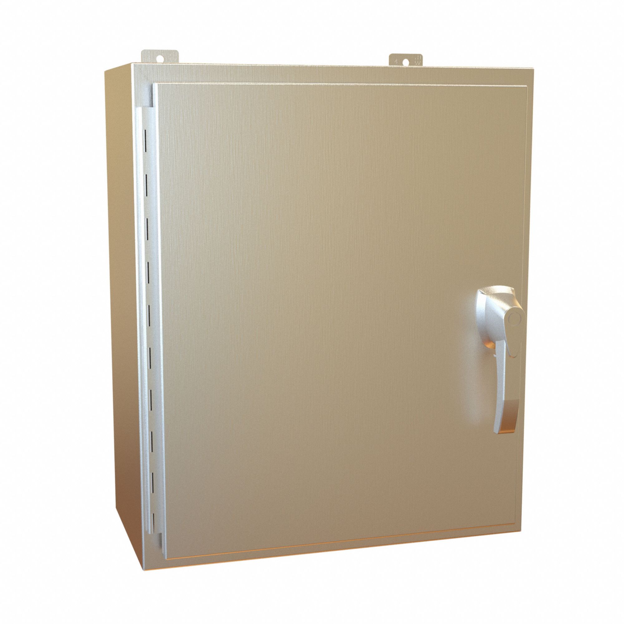 Electrical Enclosure: Stainless Steel, 24 in x 20 in x 10 in, NEMA 12/13/3R/4/4X, Hinged