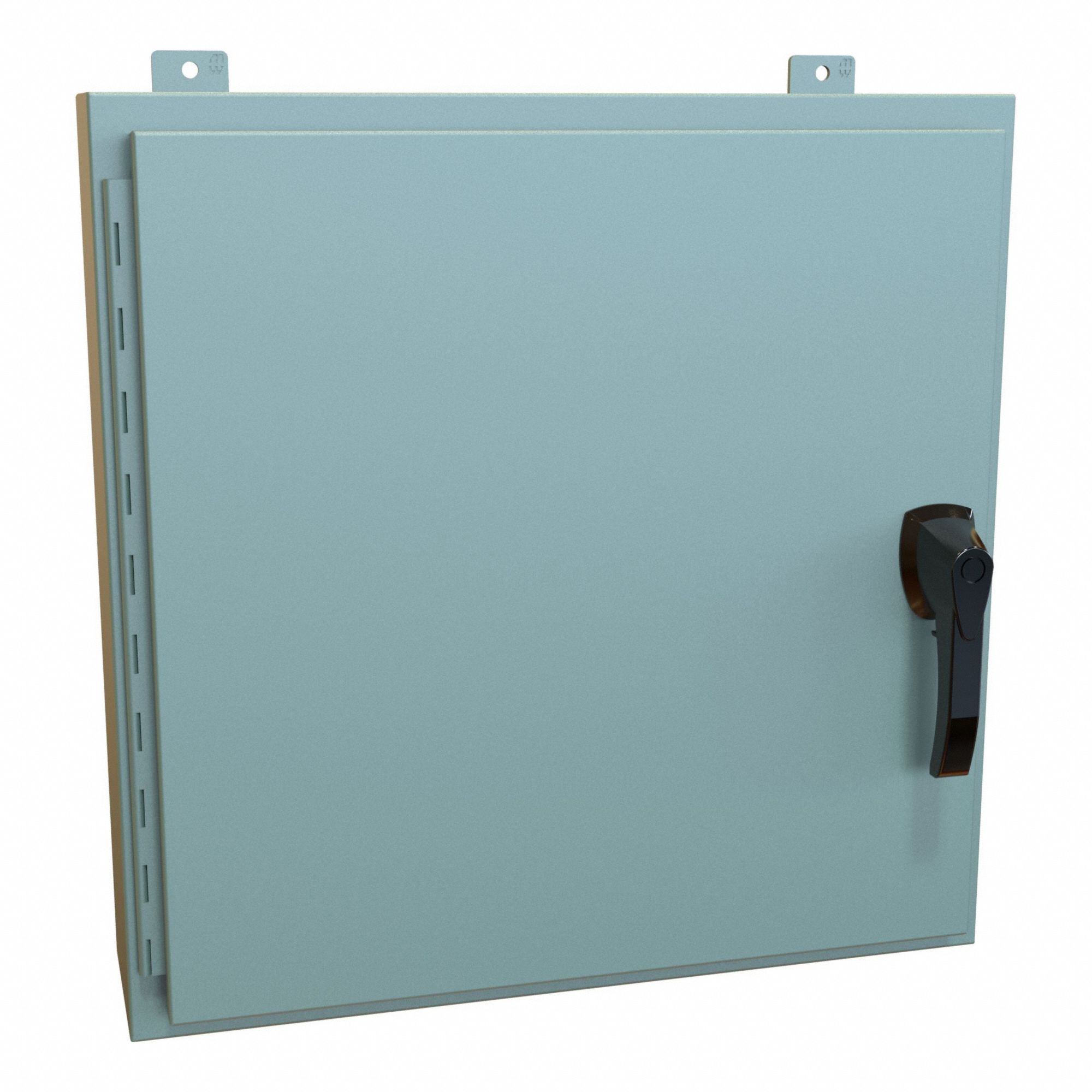 Enclosure: Steel, 24 in x 24 in x 6 in, NEMA 12/13/3R/4, Solid Cover, Hinged