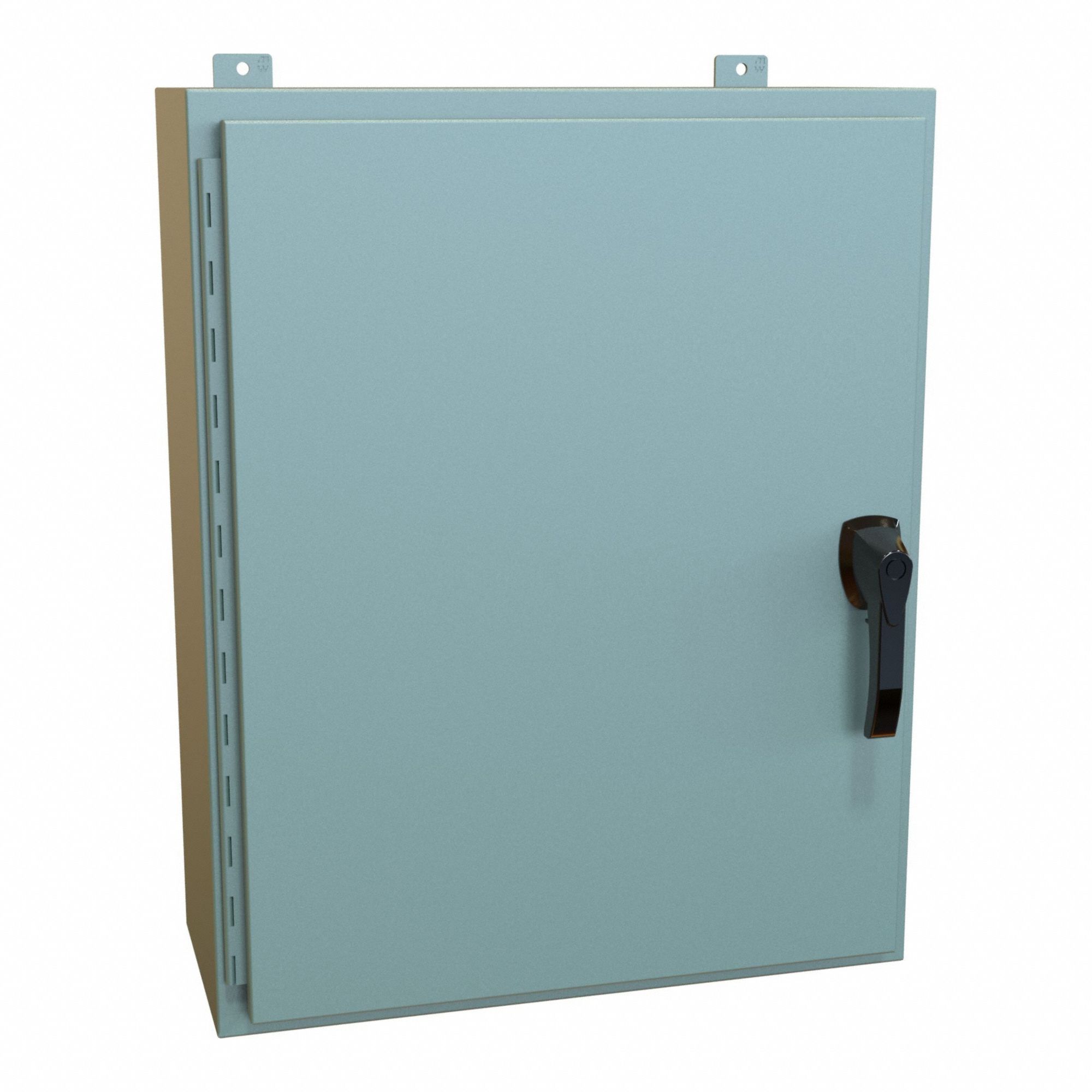 Enclosure: Steel, 30 in x 24 in x 10 in, NEMA 12/13/3R/4, Solid Cover, Hinged