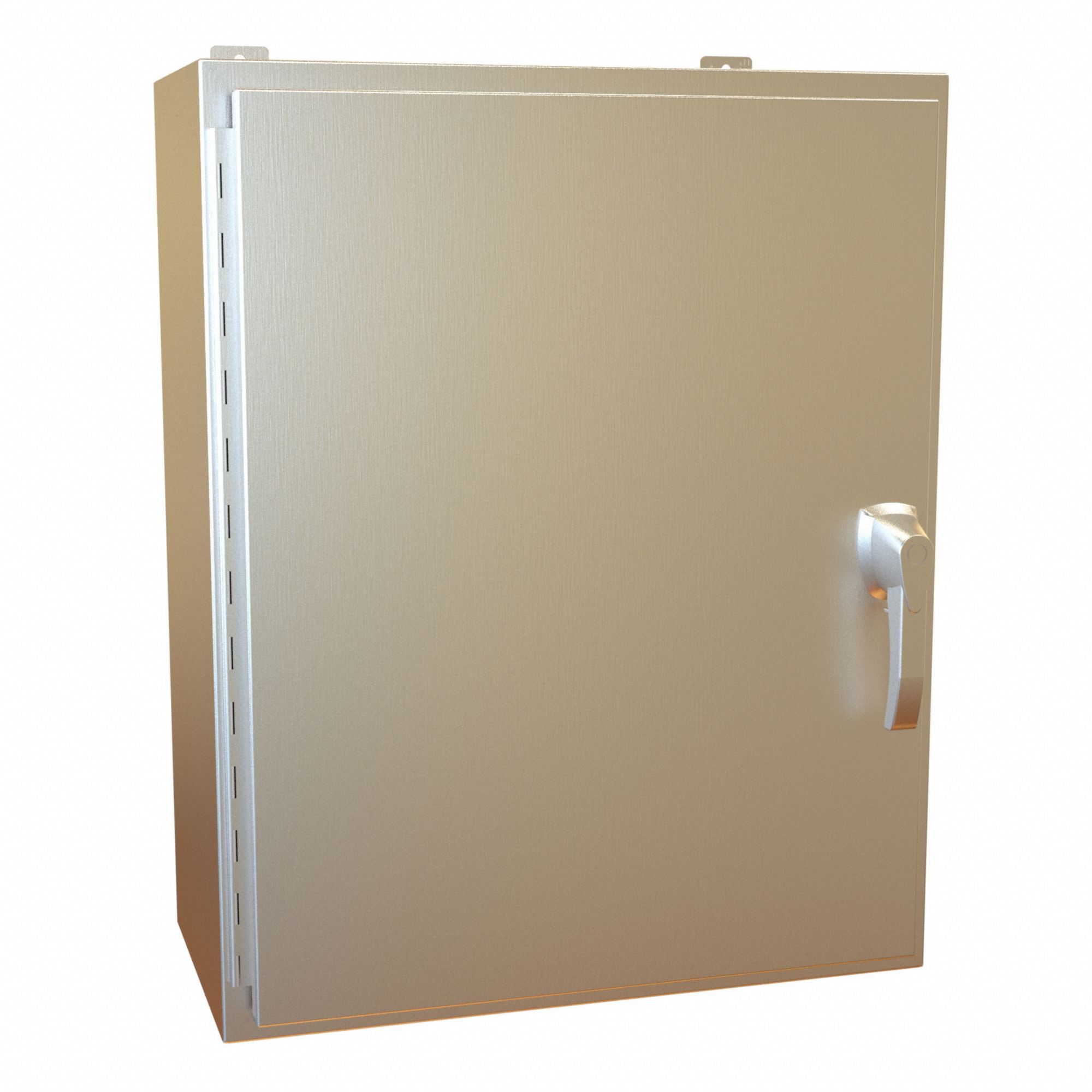 Electrical Enclosure: Stainless Steel, 30 in x 24 in x 12 in, NEMA 12/13/3R/4/4X, Hinged