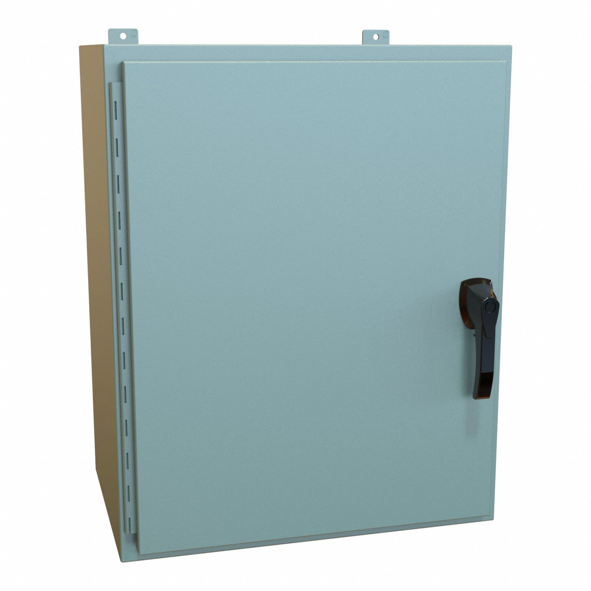 Enclosure: Steel, 30 in x 24 in x 16 in, NEMA 12/13/3R/4, Solid Cover, Hinged