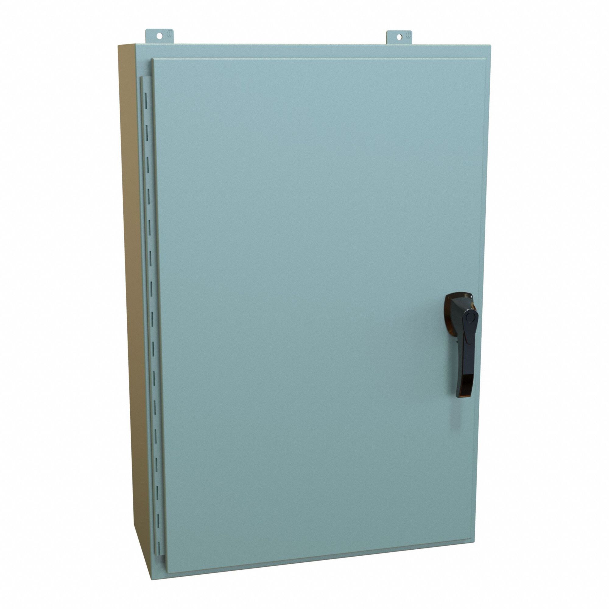 Enclosure: Steel, 36 in x 24 in x 10 in, NEMA 12/13/3R/4, Solid Cover, Hinged