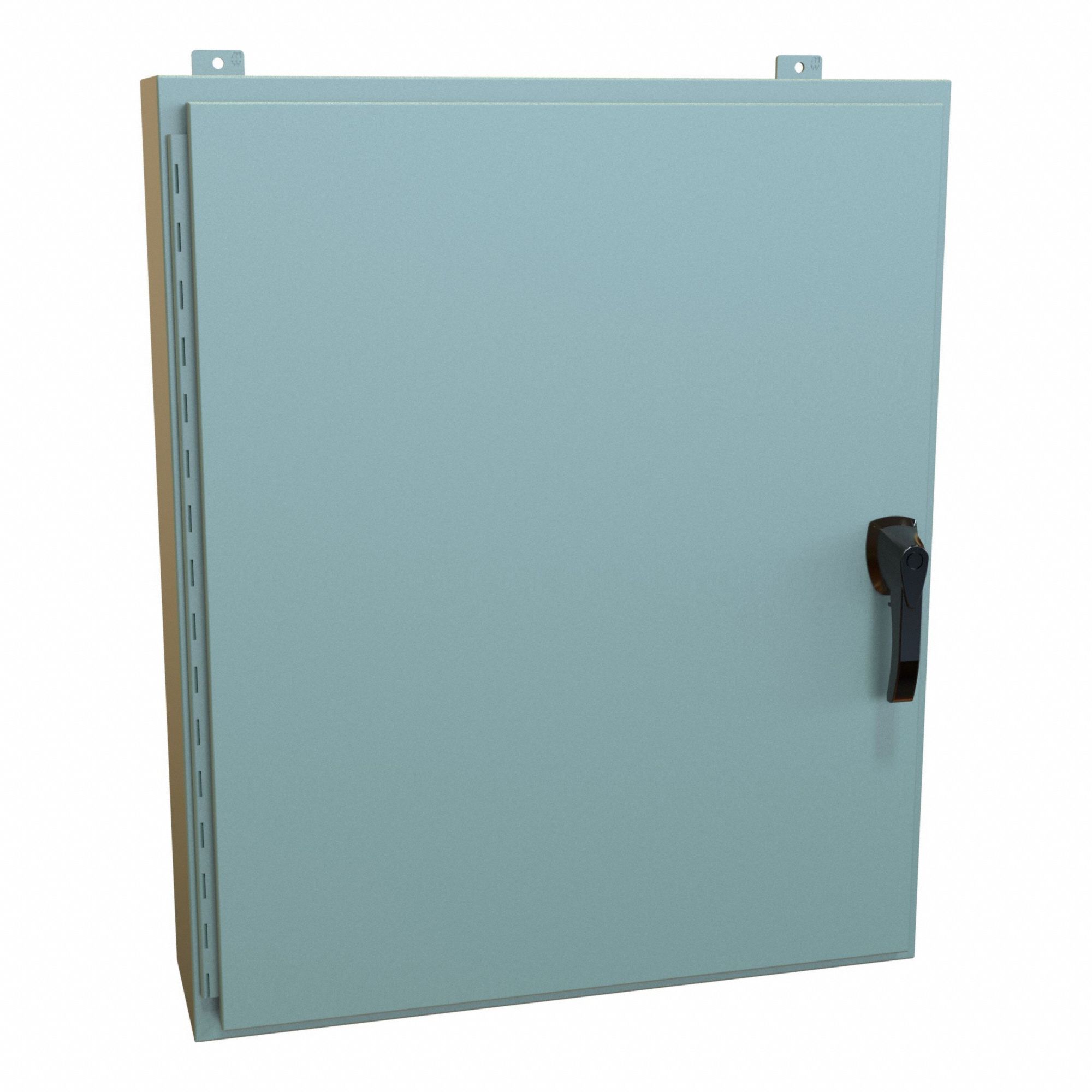 Enclosure: Steel, 36 in x 30 in x 8 in, NEMA 12/13/3R/4, Solid Cover, Hinged