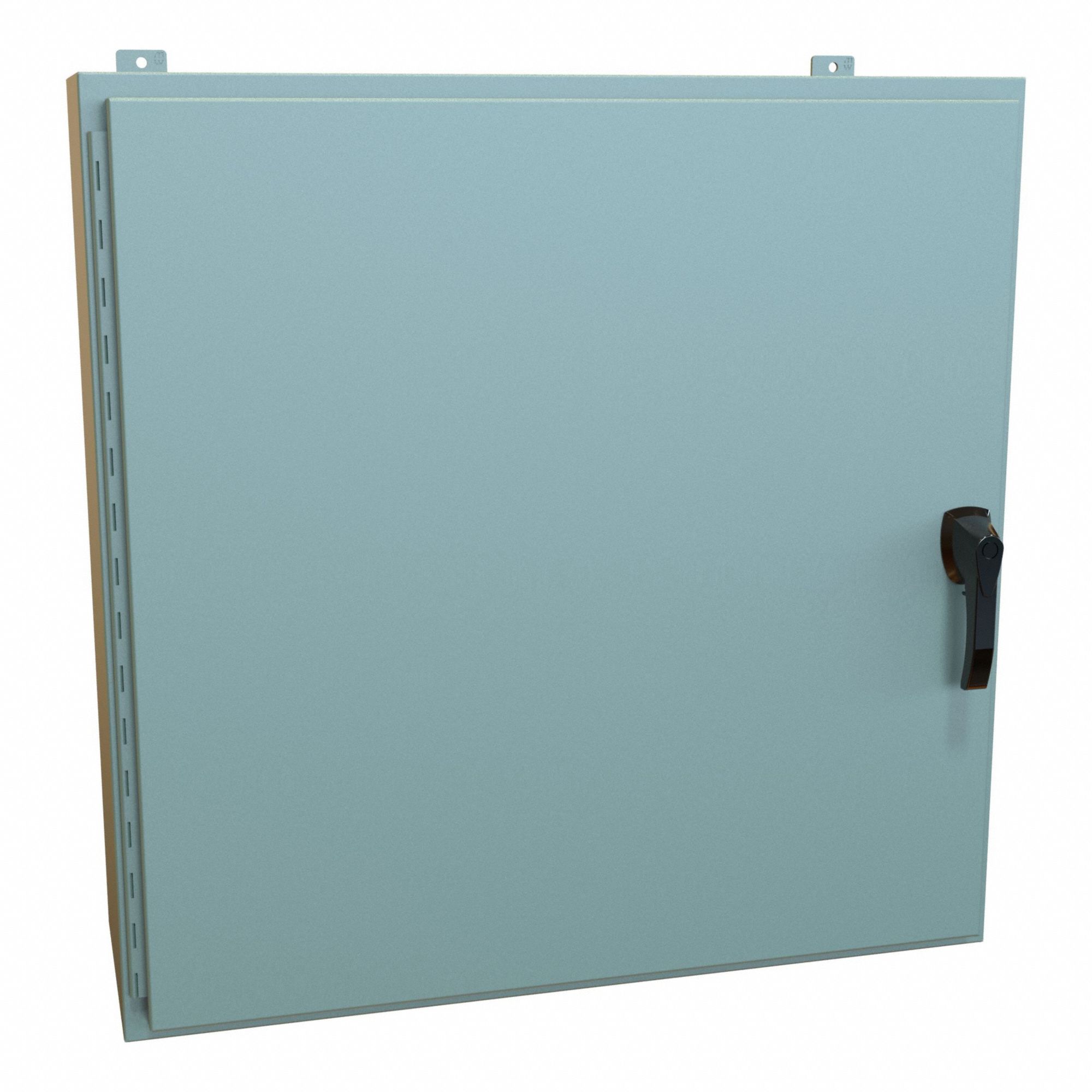 Enclosure: Steel, 36 in x 36 in x 12 in, NEMA 12/13/3R/4, Solid Cover, Hinged